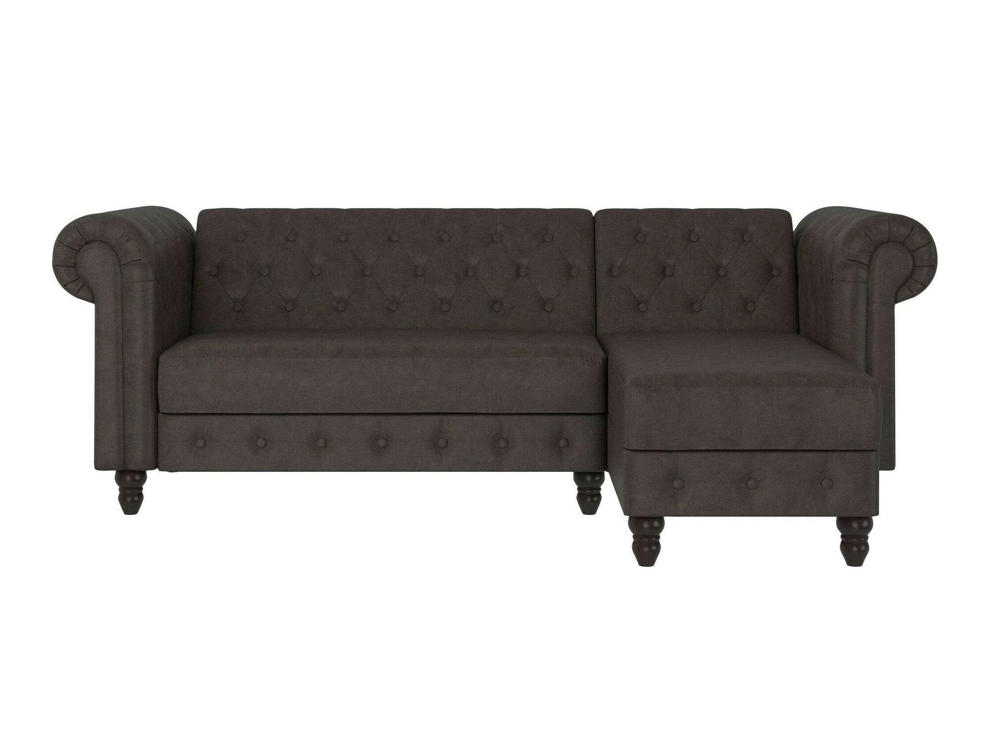 Colțar Chesterfield Tulsa 622 (Dakr maro)