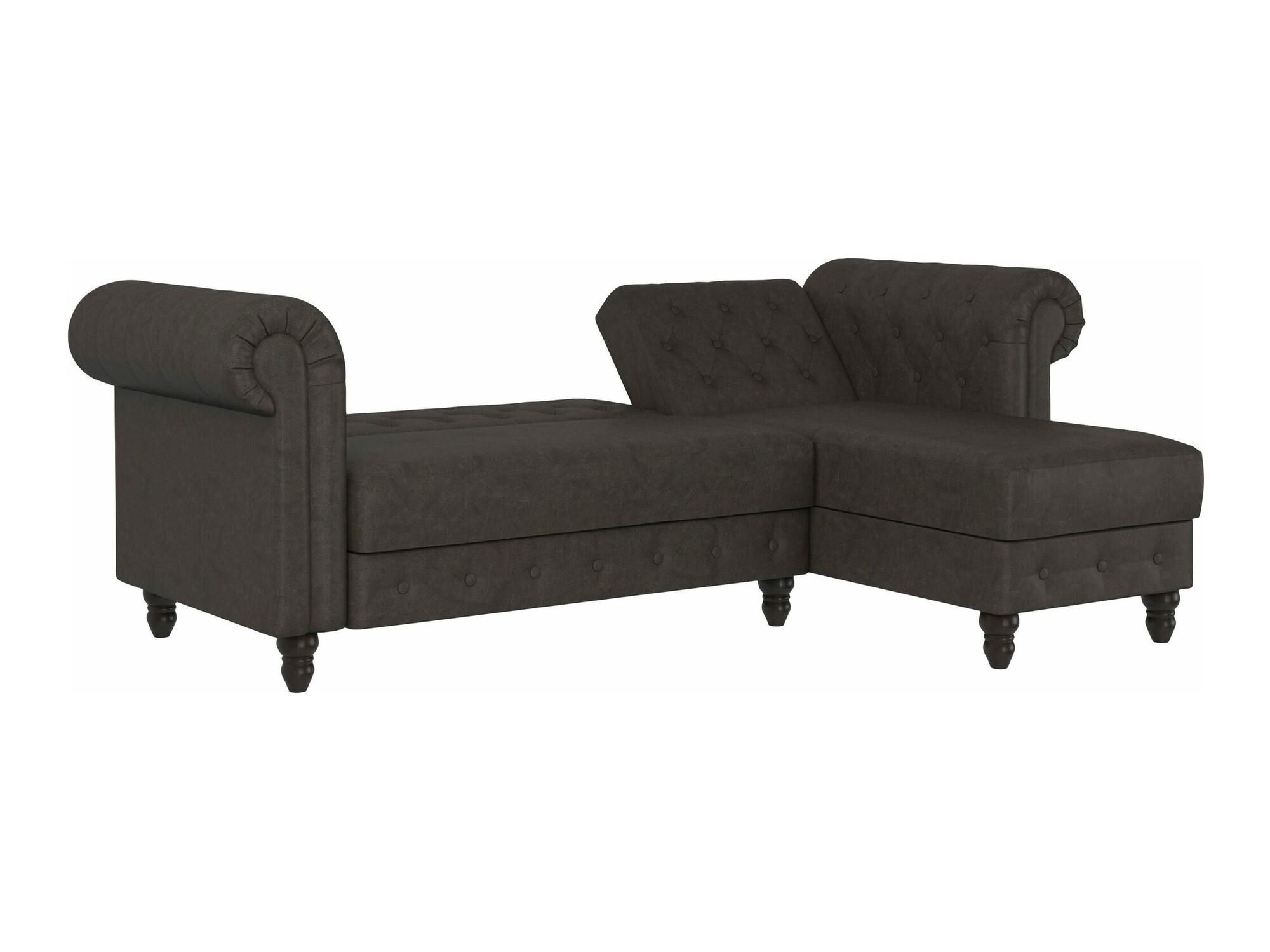 Colțar Chesterfield Tulsa 622 (Dakr maro)