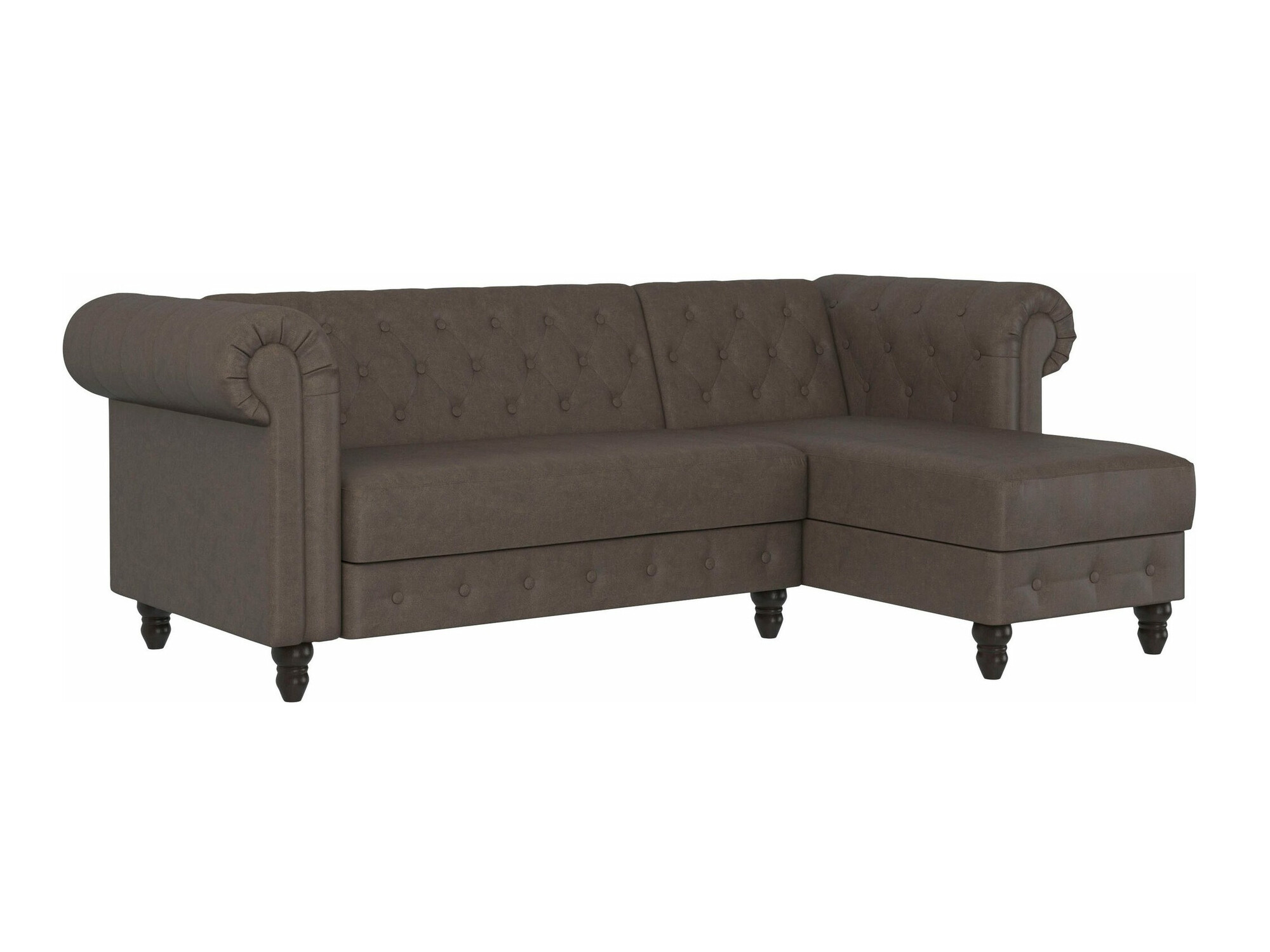 Colțar Chesterfield Tulsa 622 (Maro)