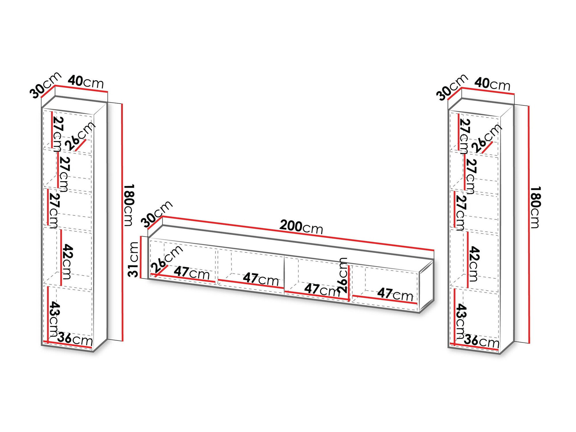 Set de living Species II (Negru)