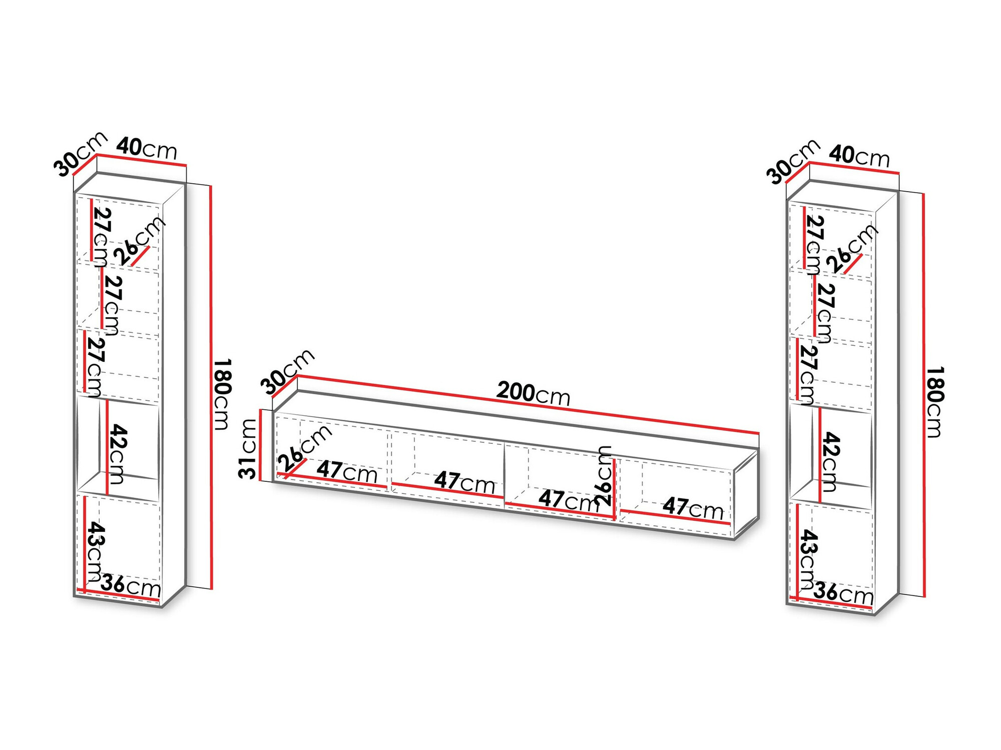 Set de living Species III (Negru)