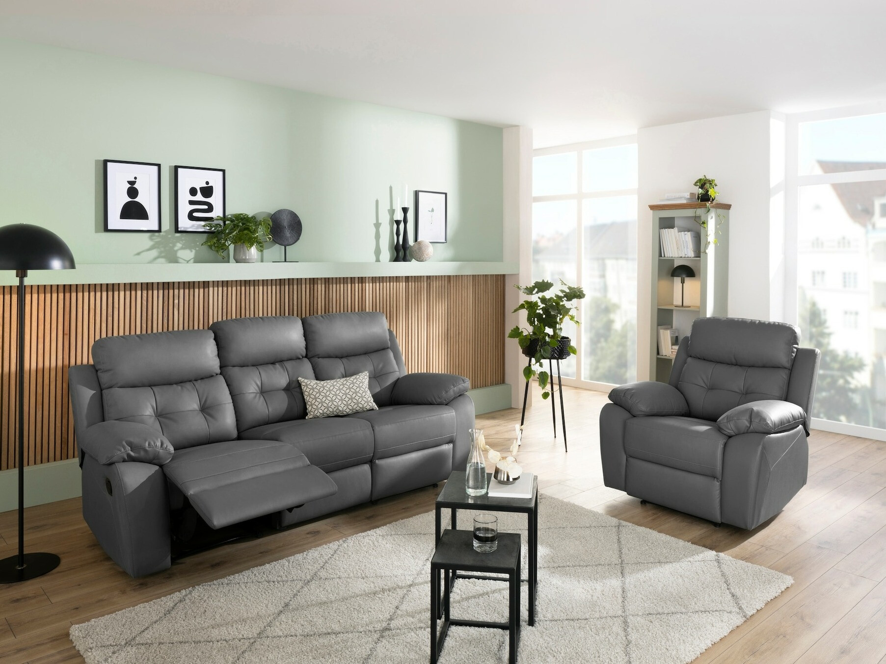 Fotoliu recliner Denton 1572 (Gri)