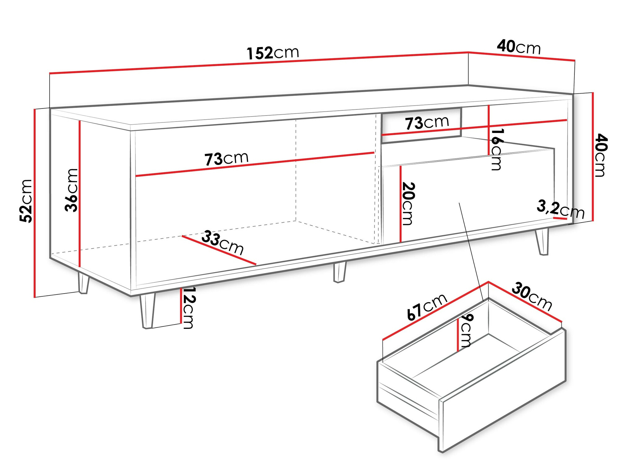 Comodă TV Comfivo Romtori