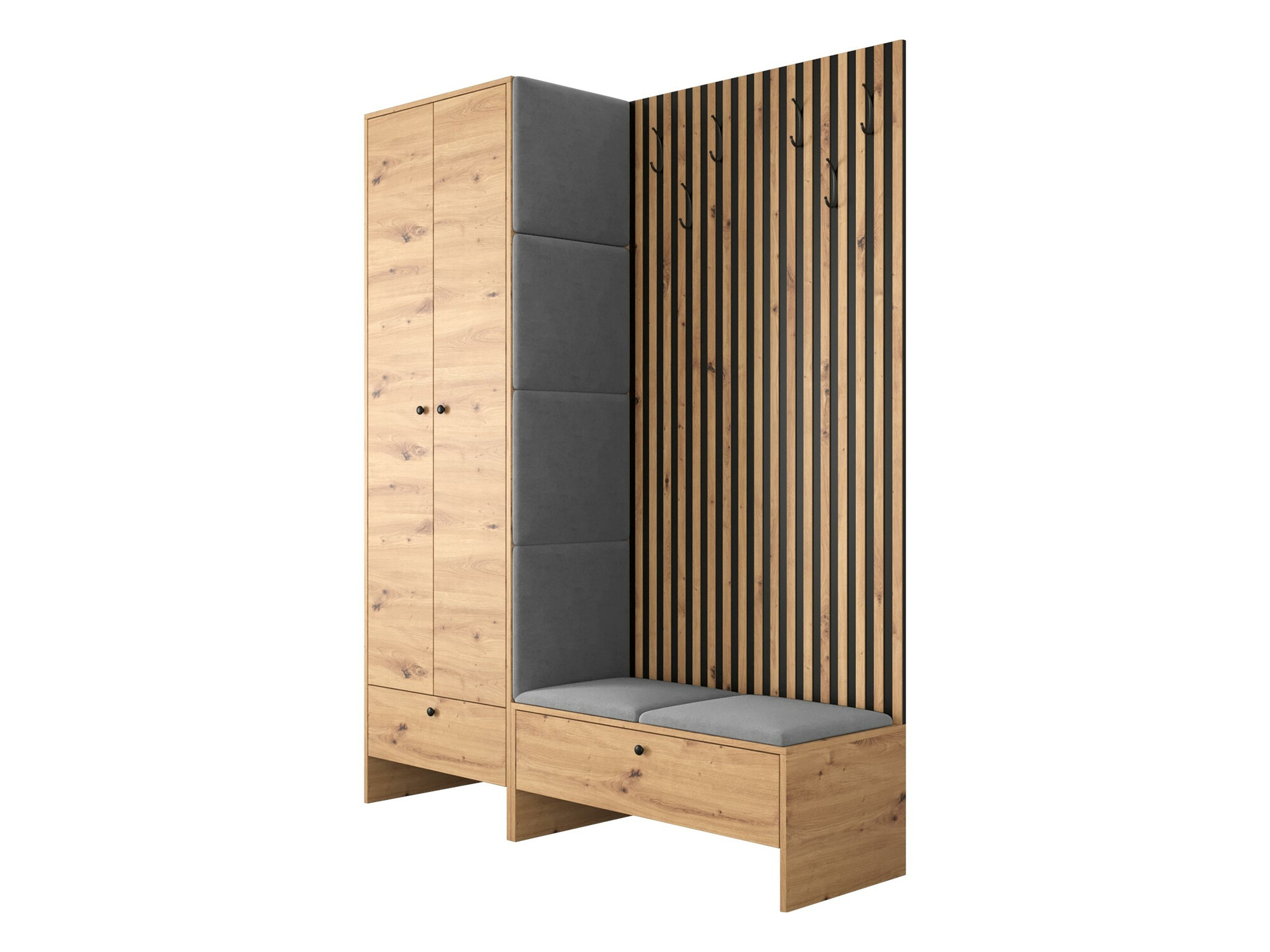 Set de hol Donio III (Stejar artizan + Manila 16)