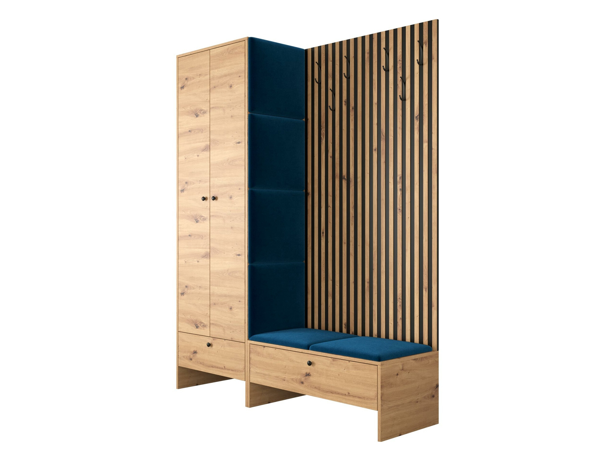 Set de hol Donio III (Stejar artizan + Manila 26)