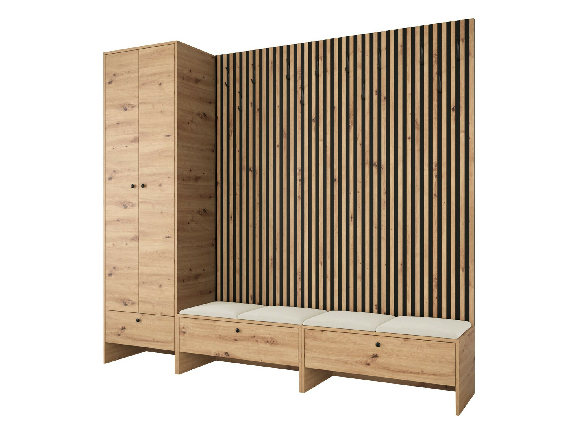 Set de hol Donio VI (Stejar artizan + Manila 02)