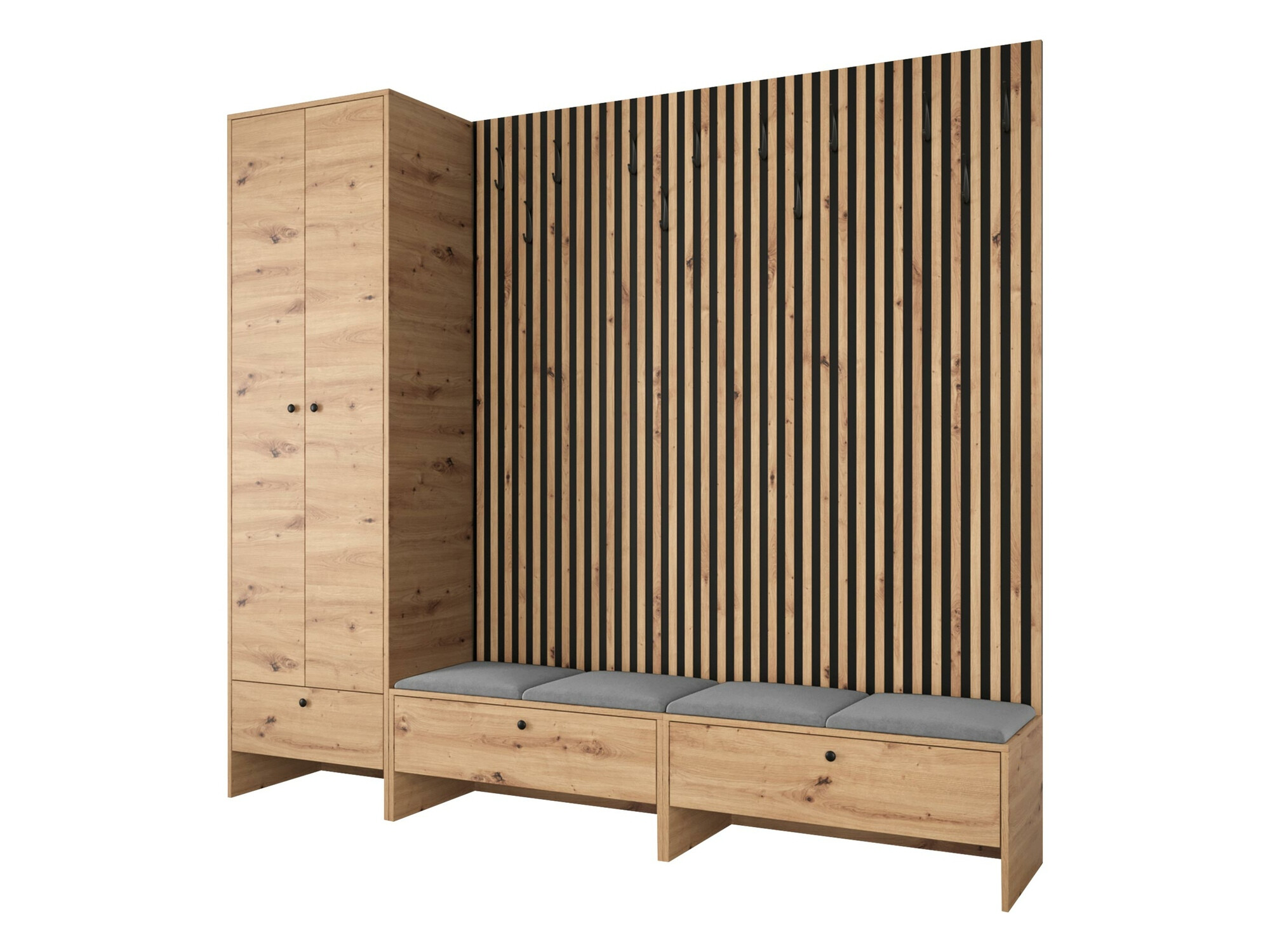 Set de hol Donio VI (Stejar artizan + Manila 16)