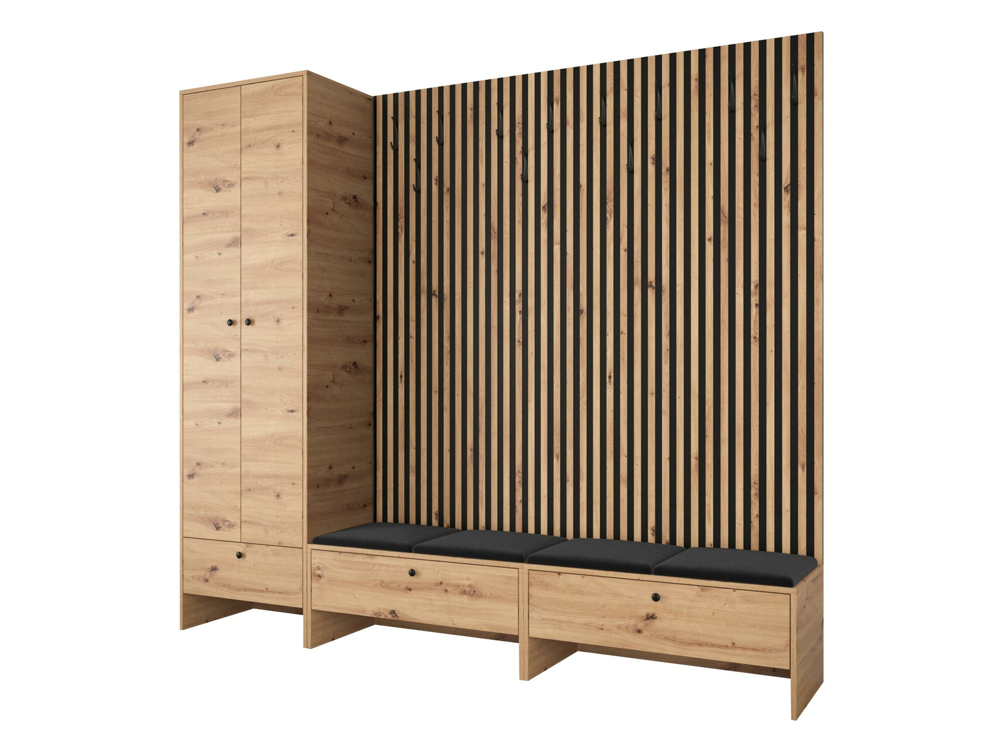 Set de hol Donio VI (Stejar artizan + Manila 18)