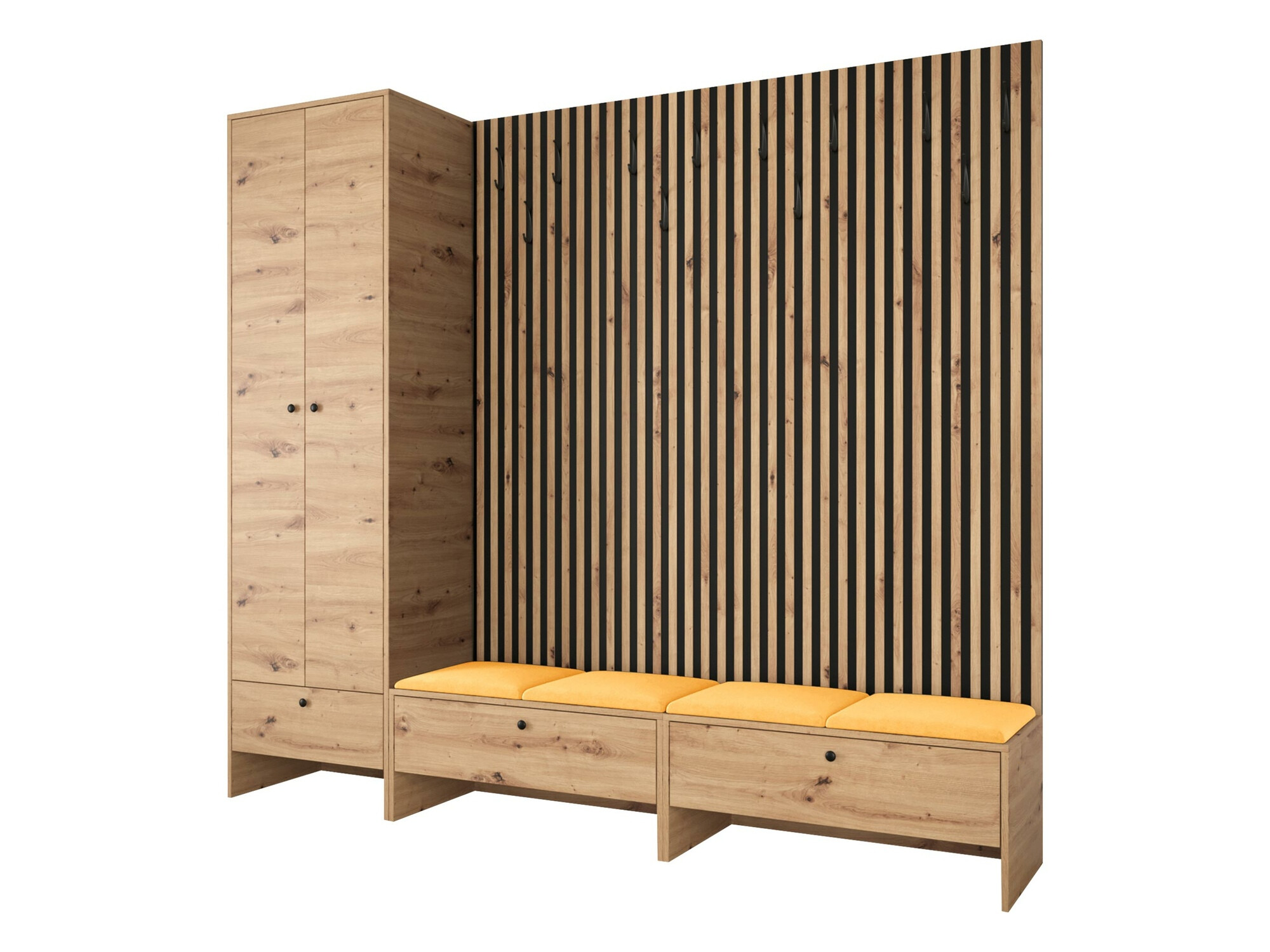 Set de hol Donio VI (Stejar artizan + Manila 32)