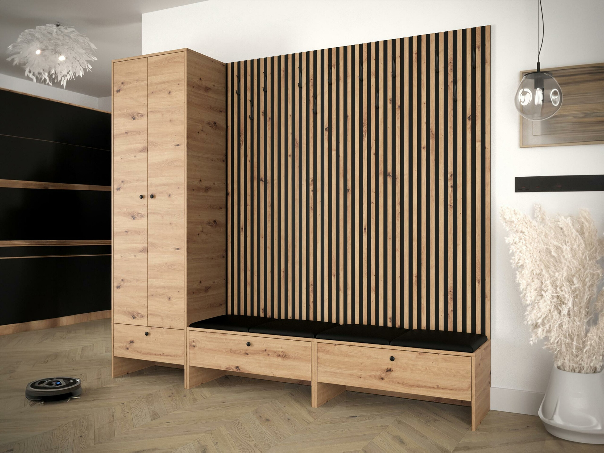 Set de hol Donio VI (Stejar artizan + Soft 011)