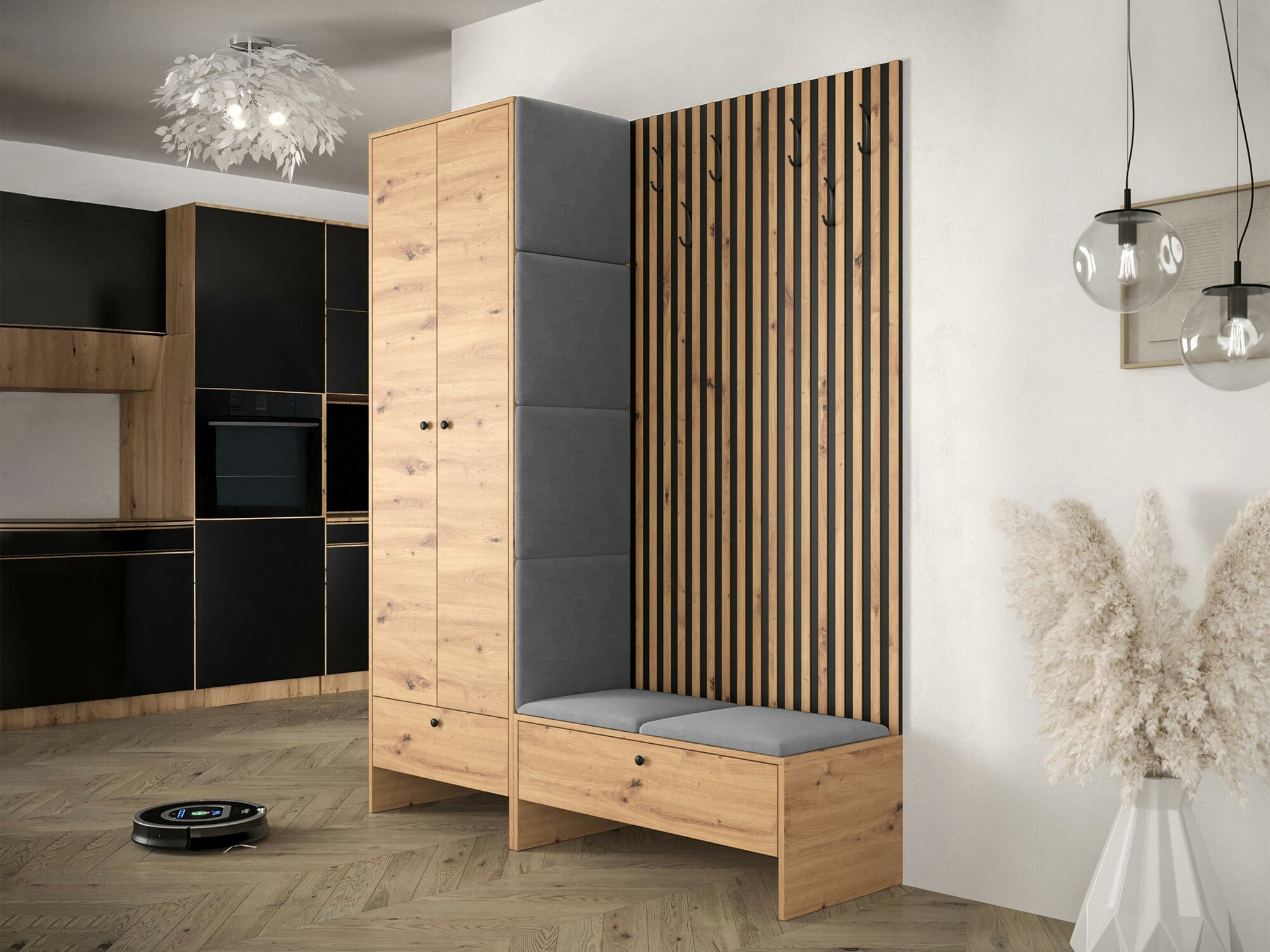 Set de hol Hartford 320 (Stejar artizan + Manila 16)