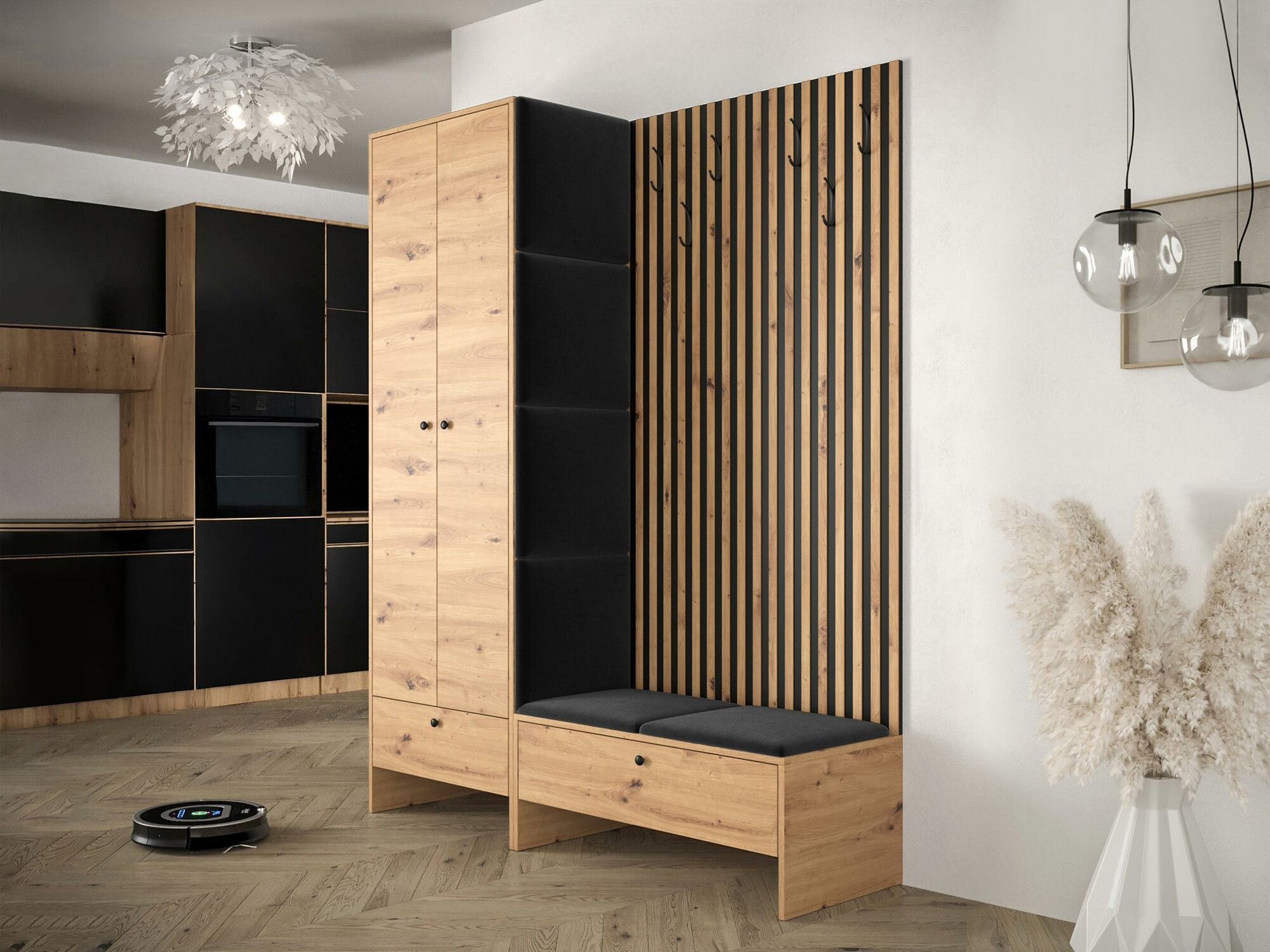 Set de hol Hartford 320 (Stejar artizan + Manila 18)