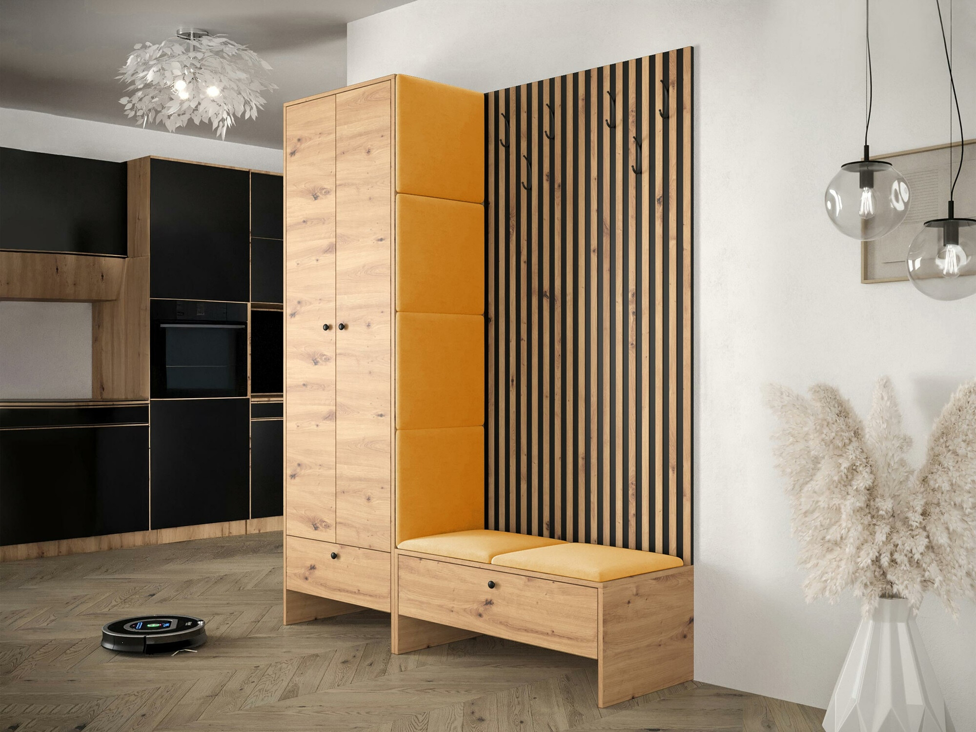 Set de hol Hartford 320 (Stejar artizan + Manila 32)