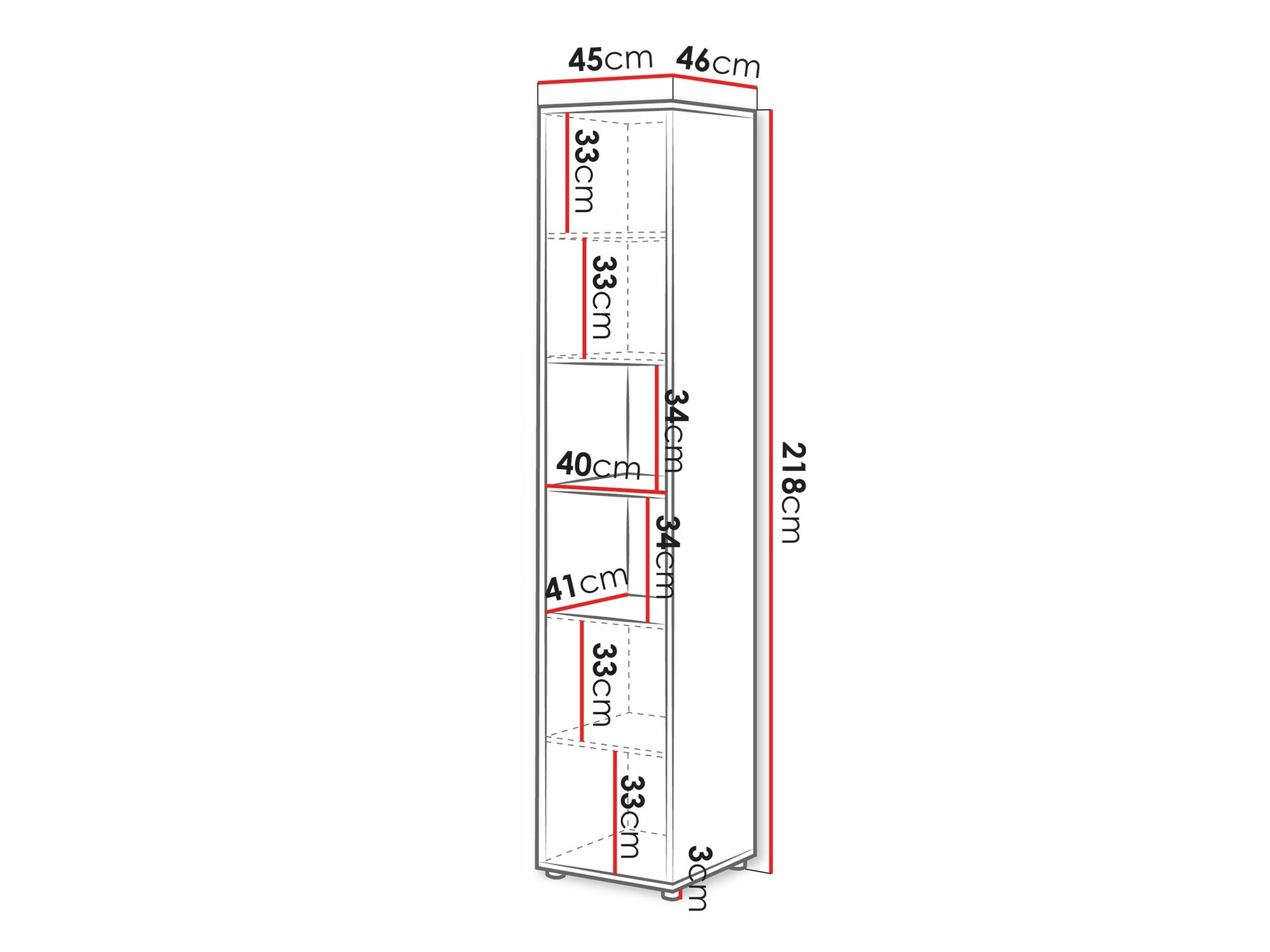 Set de mobilier Concept Pro Lenart XI (Alb lucios + Alb)