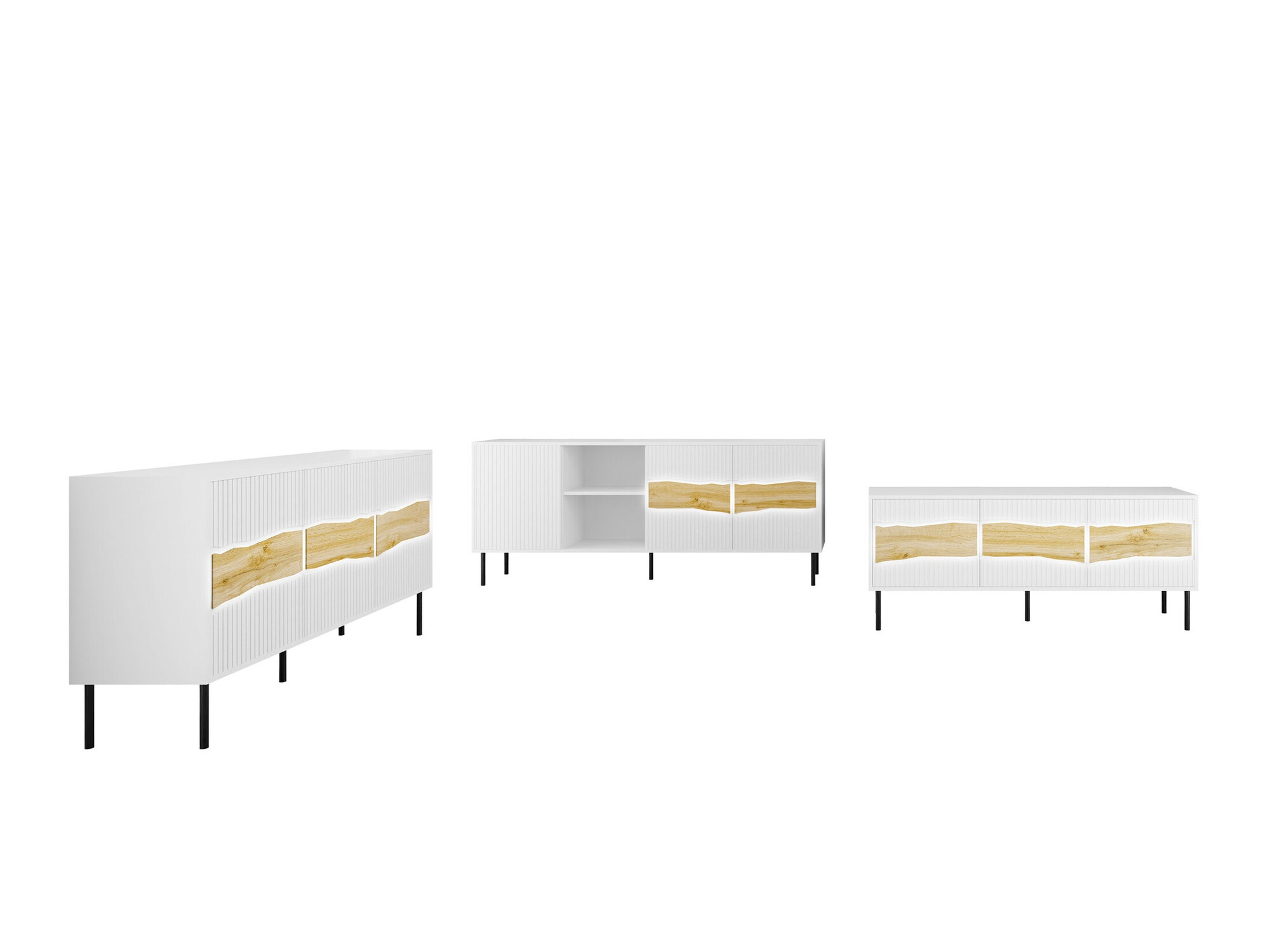 Set de living Monevare 105 (Stejar Wotan + Cașmir)