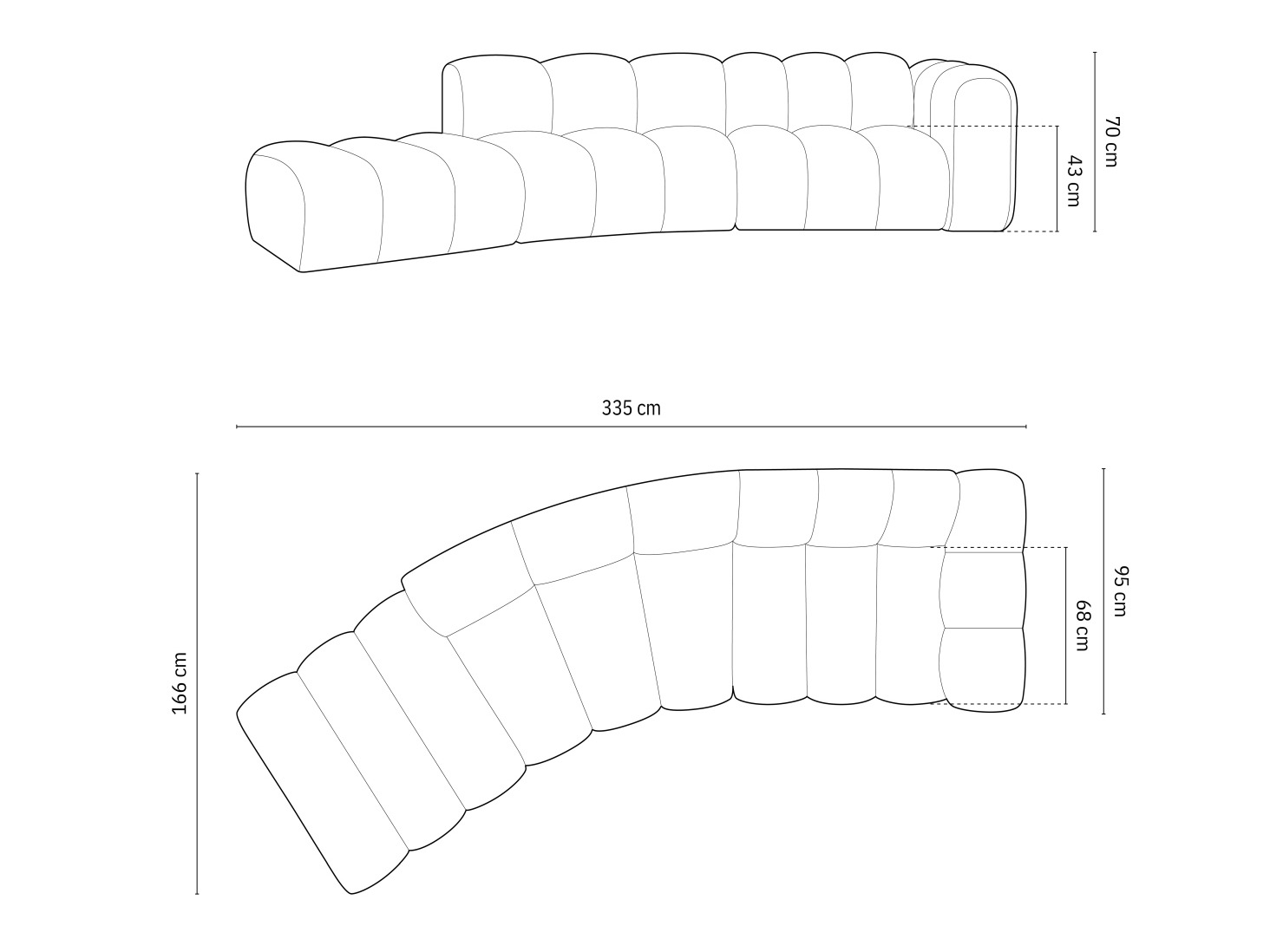Canapea modulară Cirleve 107 (Salvador 05)