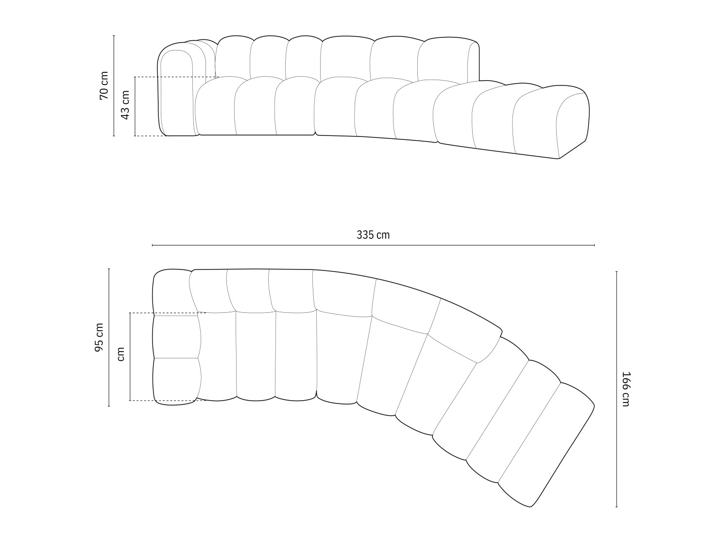 Canapea modulară Cirleve 107 (Salvador 05)