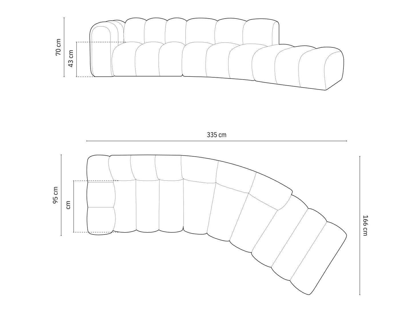 Canapea modulară Cirleve 107 (Salvador 14)