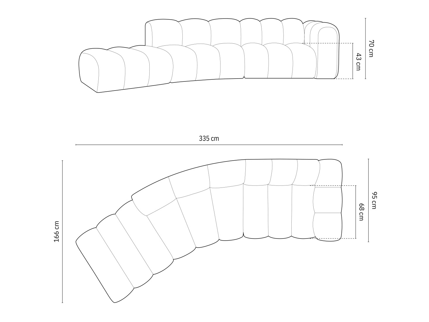 Canapea modulară Cirleve 107 (Salvador 19)