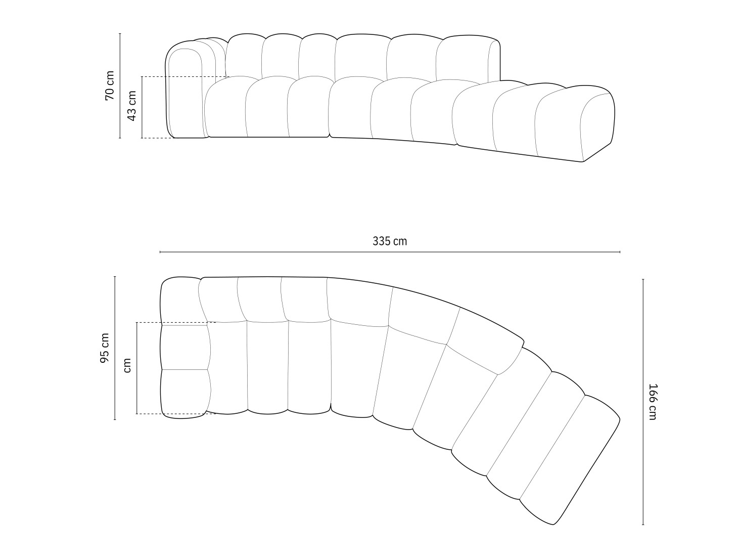 Canapea modulară Cirleve 107 (Salvador 19)