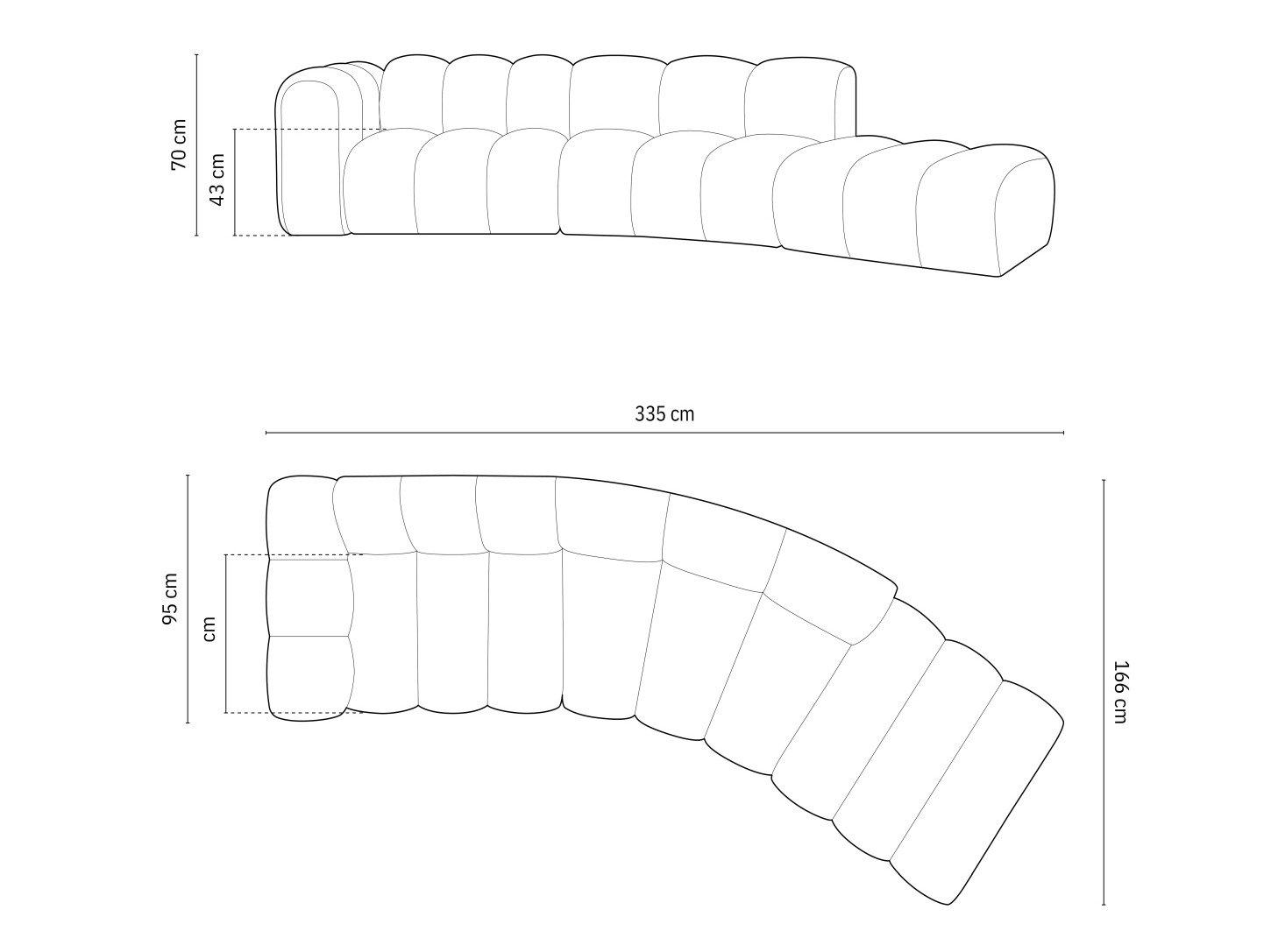 Canapea modulară Cirleve 107 (Salvador 12)