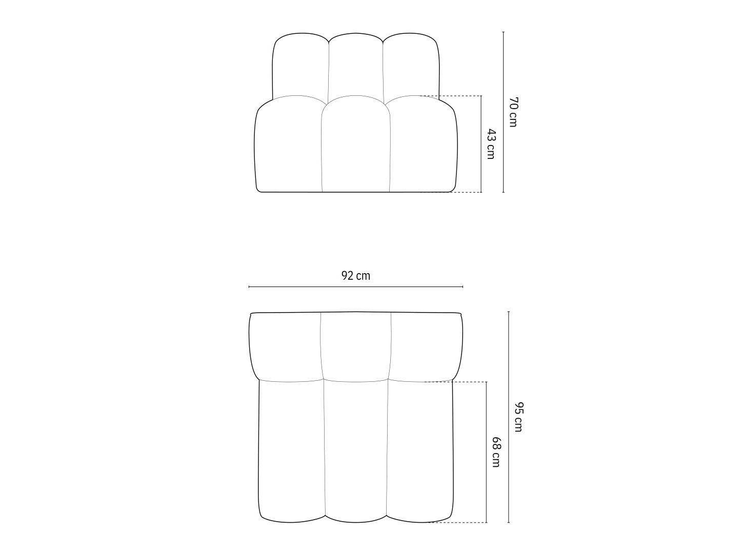 Fotoliu modular Cirleve 108 (Salvador 10)