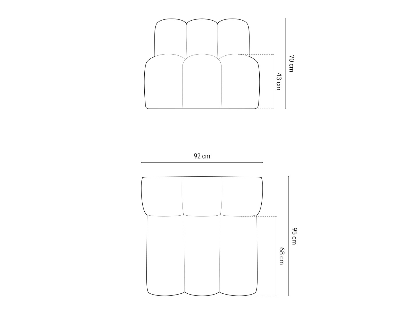 Fotoliu modular Cirleve 108 (Salvador 17)