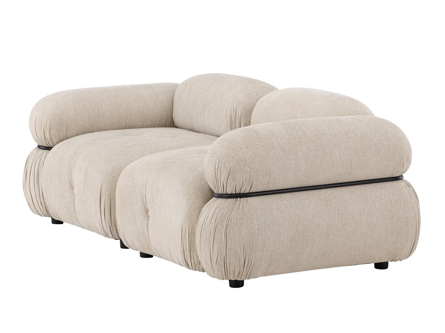 Canapea modulară Evardale 103 (Bej + Negru)