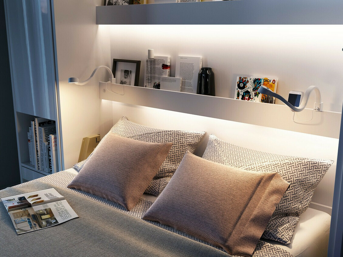 Pat rabatabil Concept Pro Lenart VII (Alb + Gri)