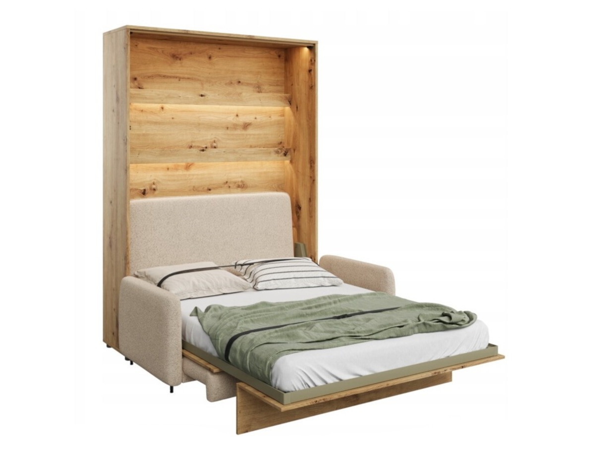 Pat rabatabil Concept Pro Lenart VII (Stejar artizan + Bej)