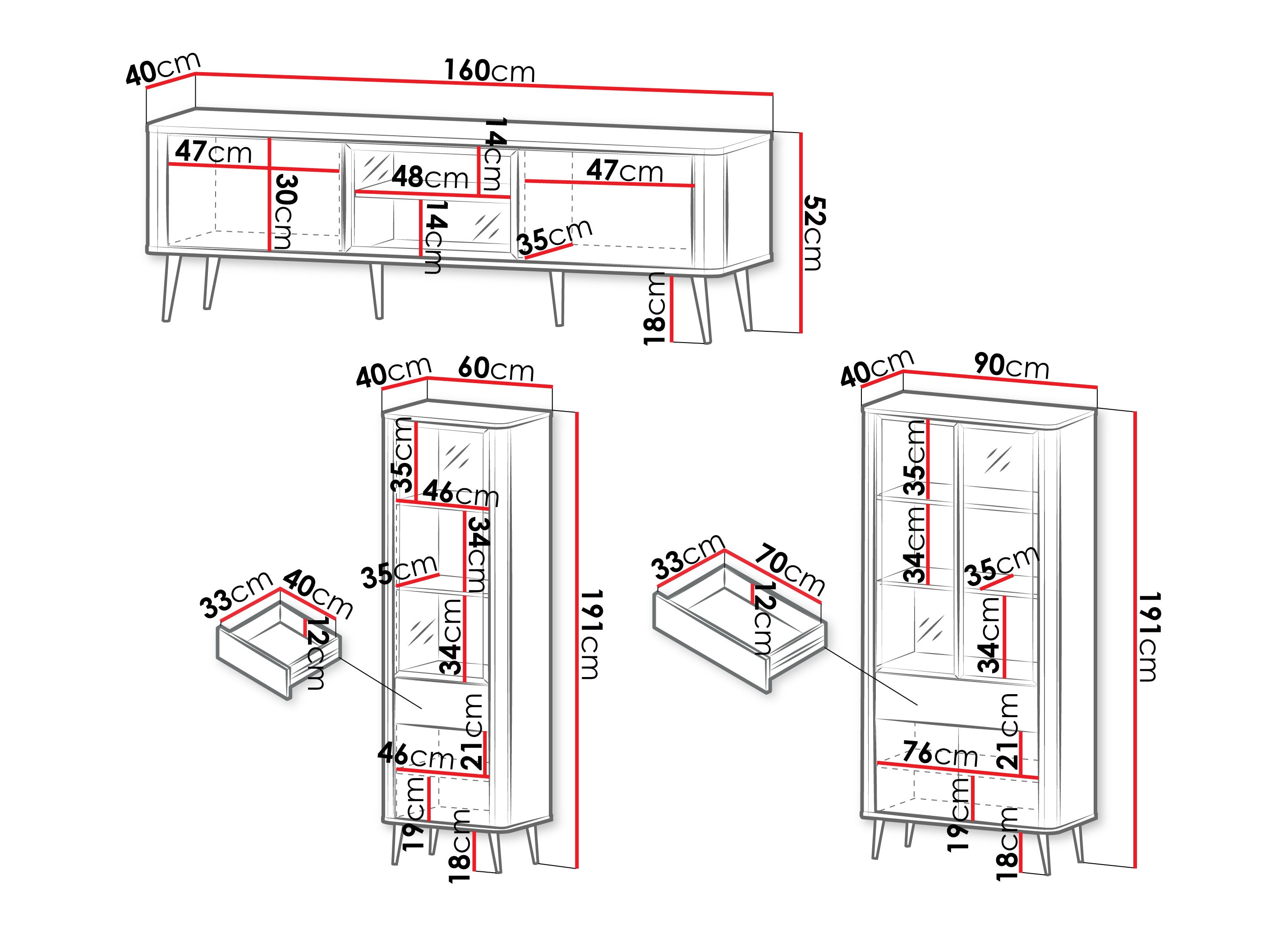 Set de living Lufela 121 (Cașmir + Marmură cenușie)
