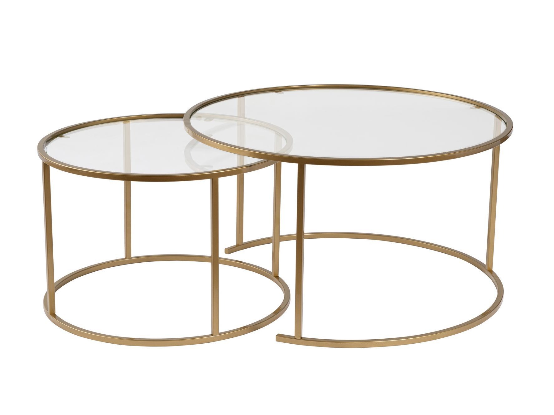 Set de măsuțe de cafea Novato 121 (Auriu)