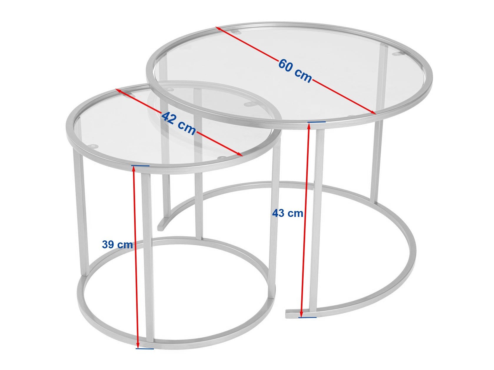 Set de măsuțe de cafea Novato 123 (Auriu)