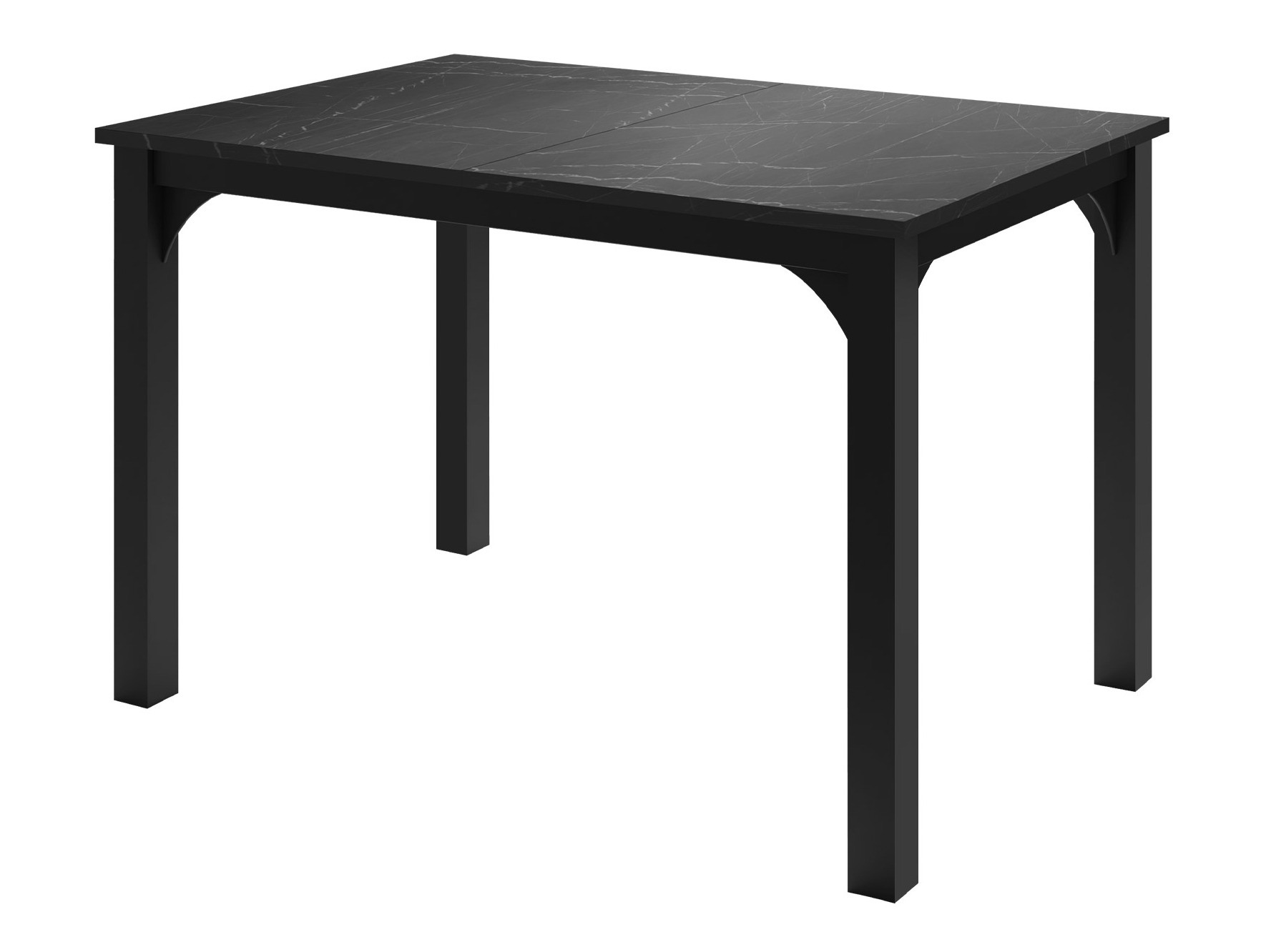 Masă Oswego 135 (Marmură neagră + Negru)