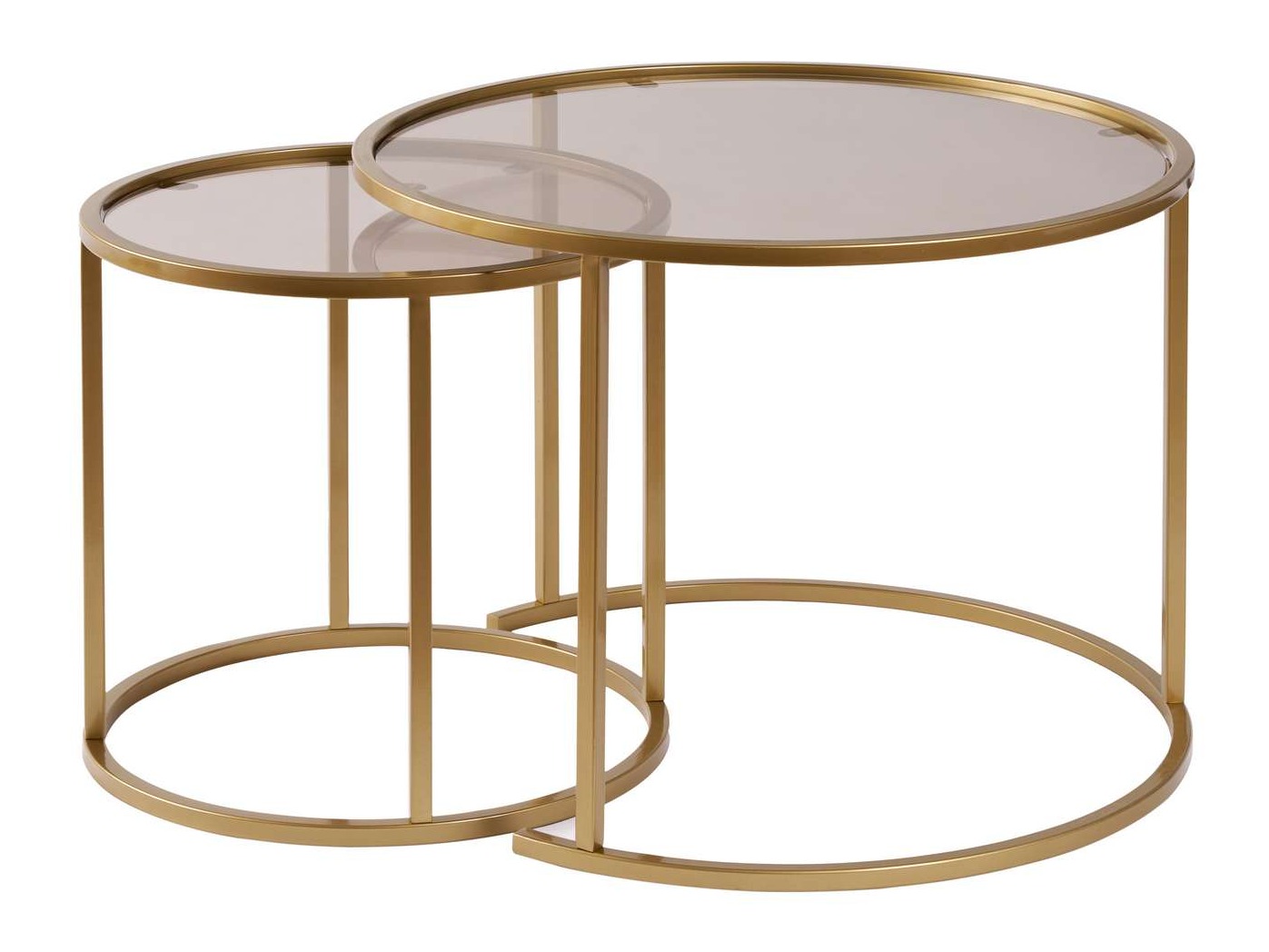 Set de măsuțe de cafea Novato 124 (Auriu)