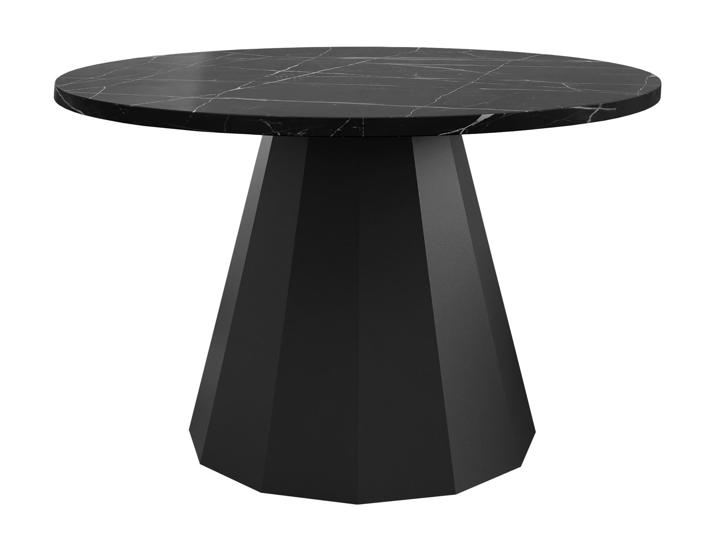 Măsuță de cafea Oswego 139 (Negru + Marmură neagră)