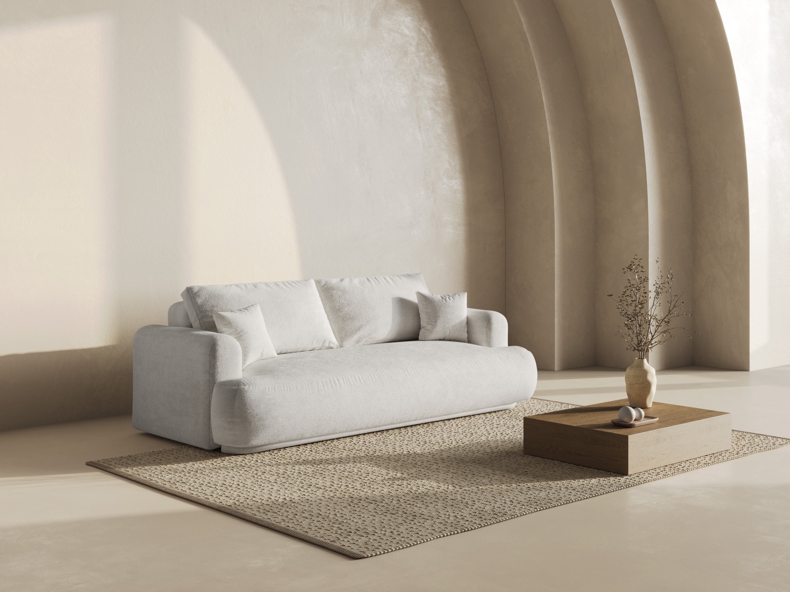 Canapea extensibilă Beckley 161 (Coral 65)