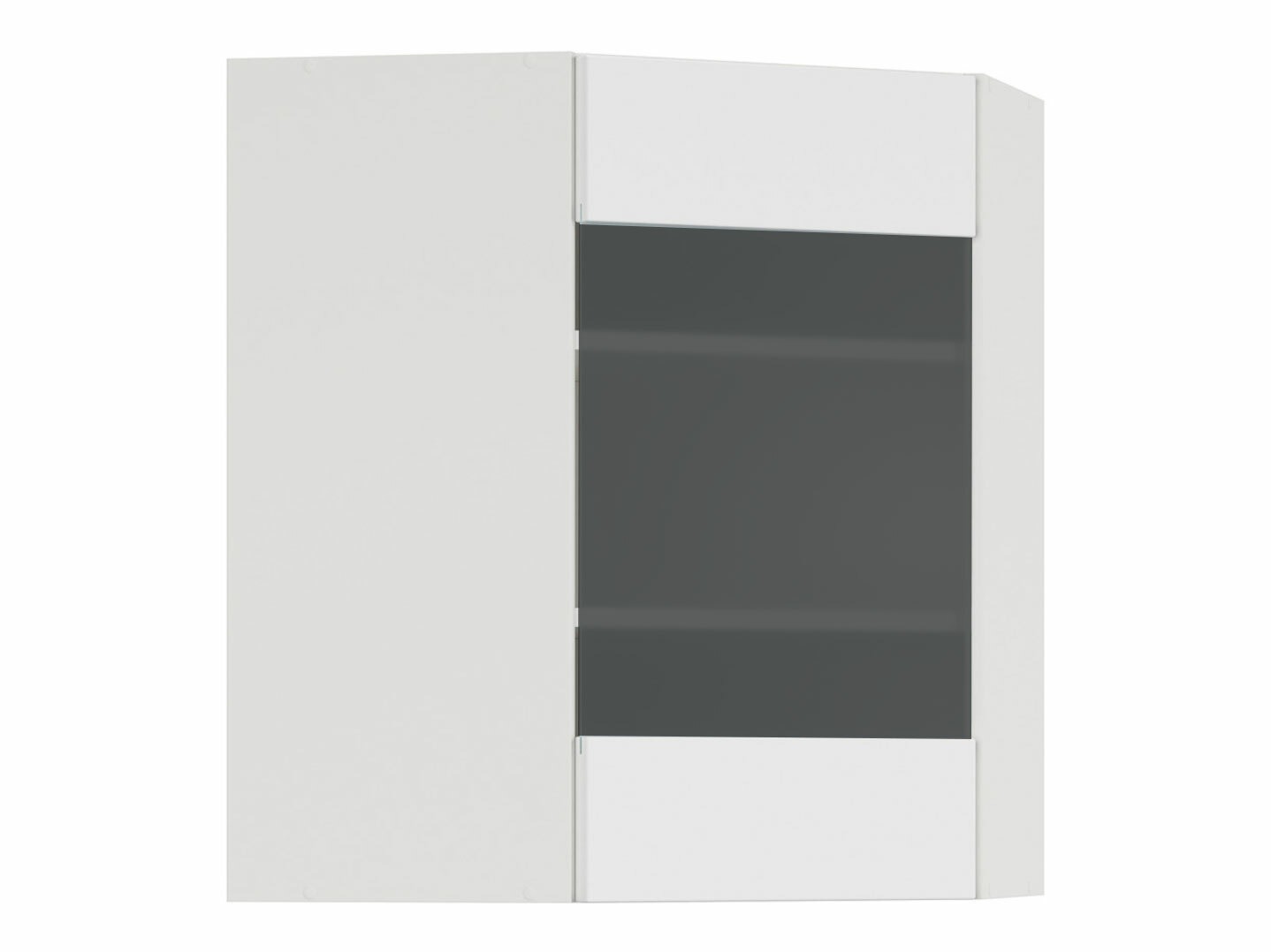 Dulap modular de colț suspendat Top White 160