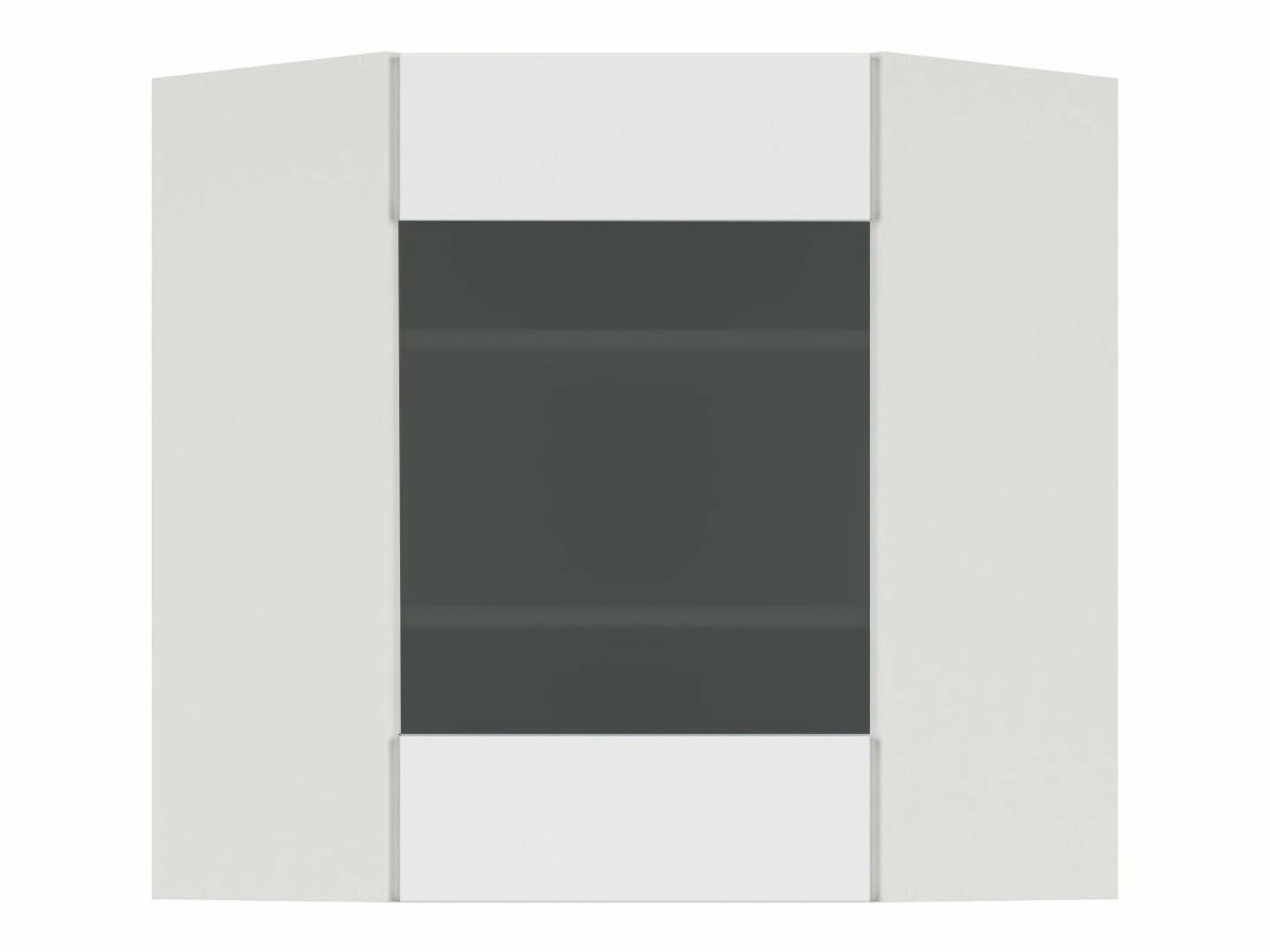 Dulap modular de colț suspendat Top White 160