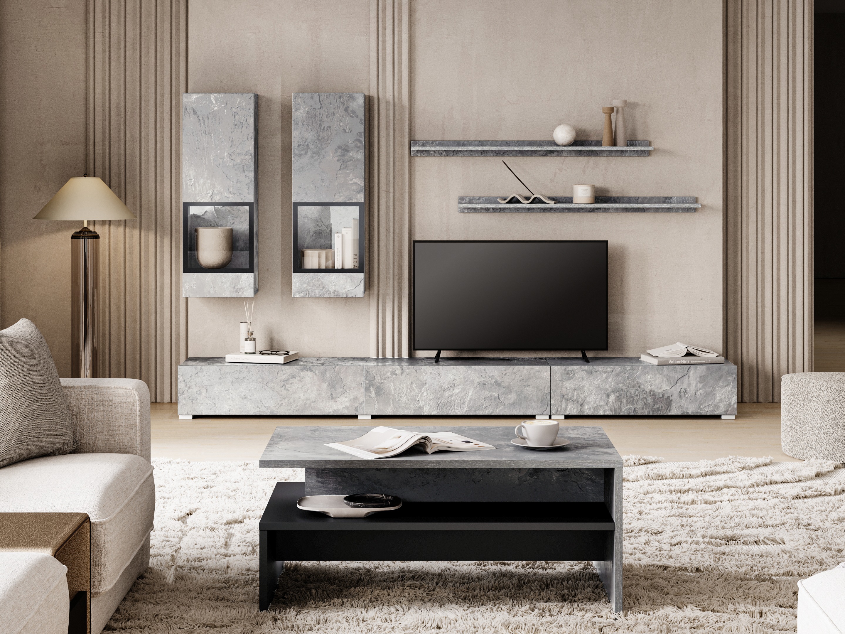 Set de living Serodeu 100 (Beton)