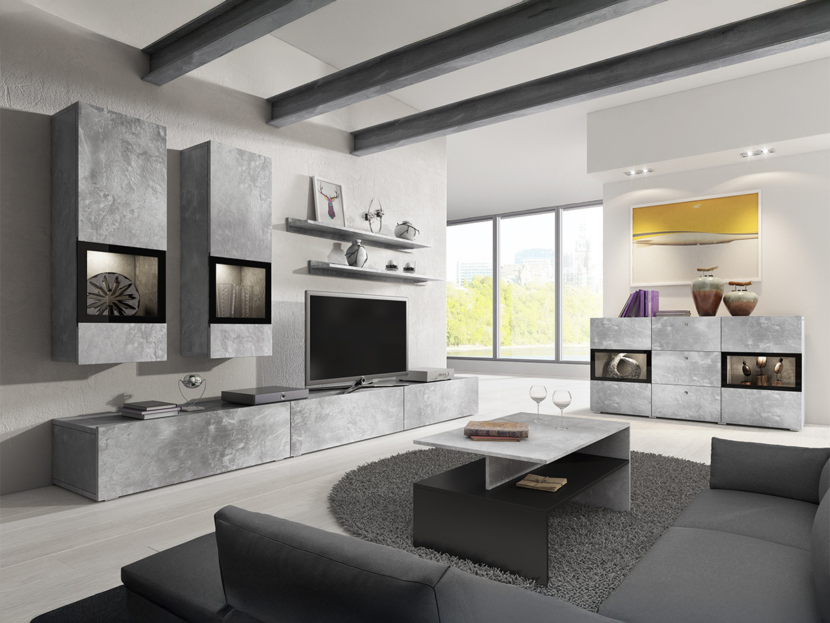 Set de living Serodeu 100 (Beton)