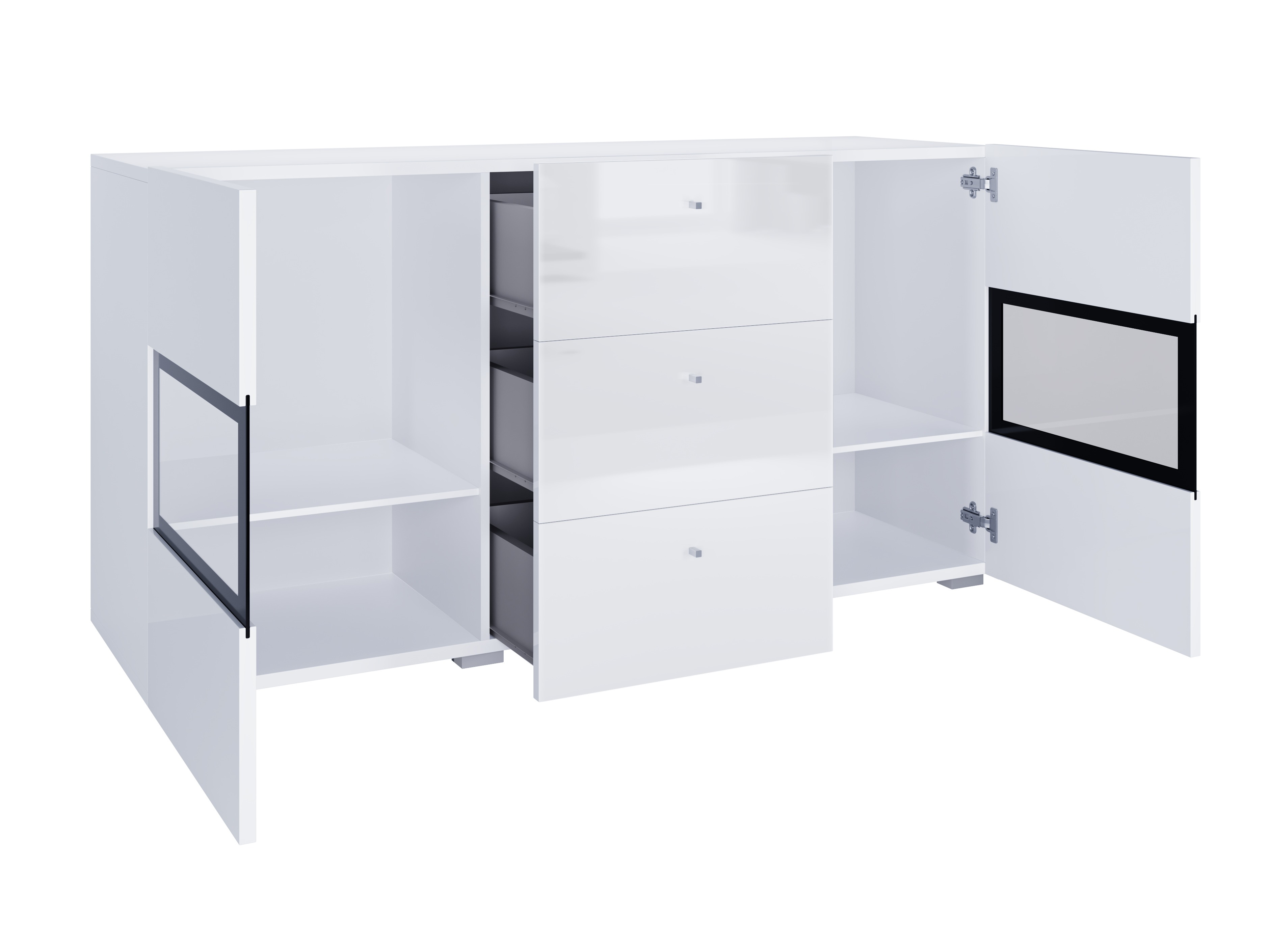 Set de living Serodeu 106 (Alb + Alb lucios)