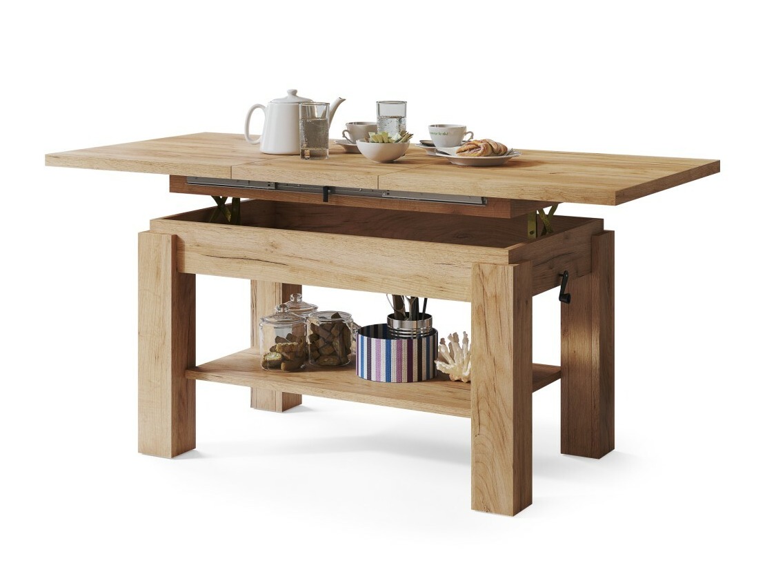 Masă de cafea rotativă Glendale 100 (Stejar Craft auriu)