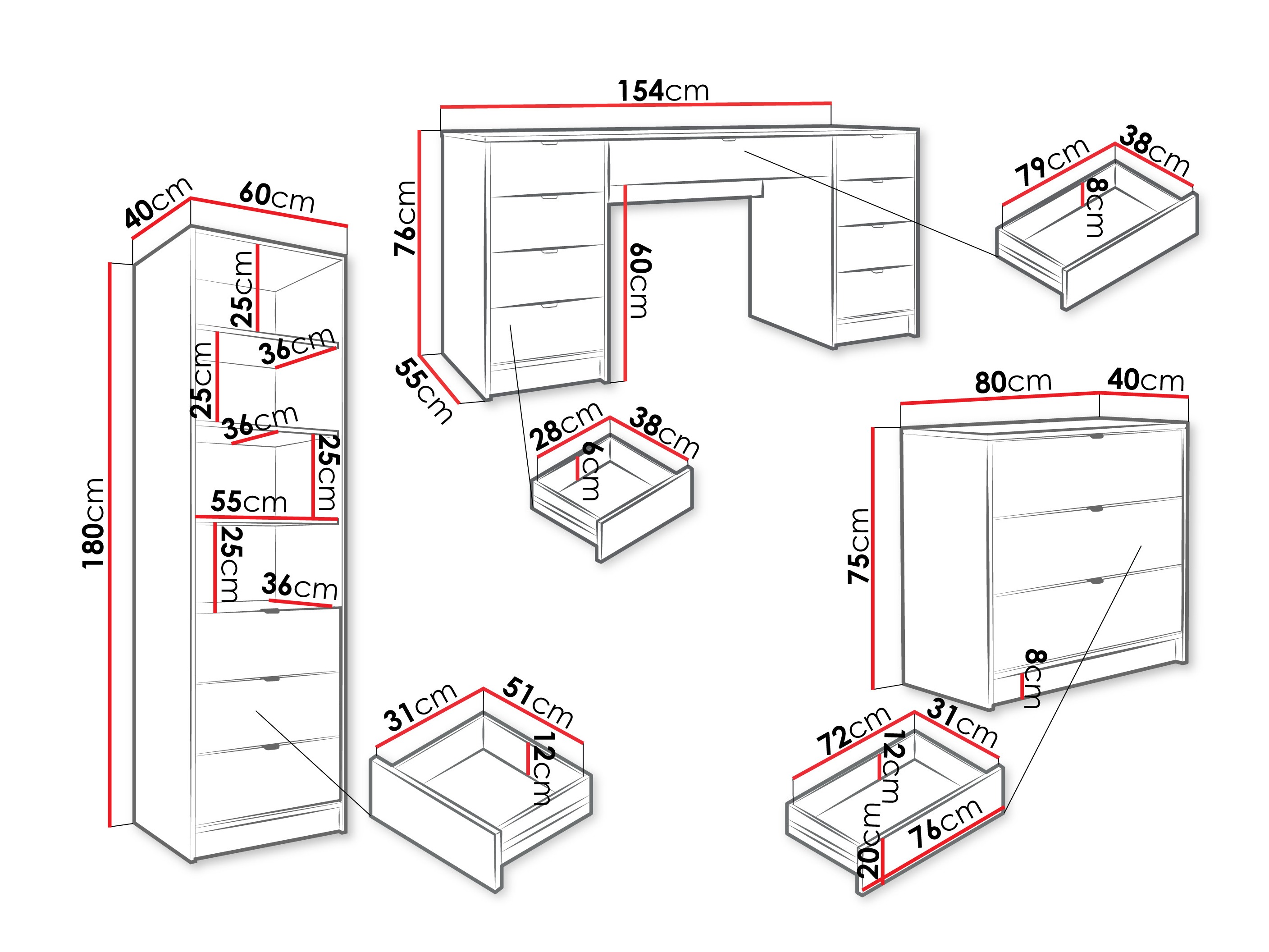 Set birou acasă Comfivo Papilio VI (Bej)