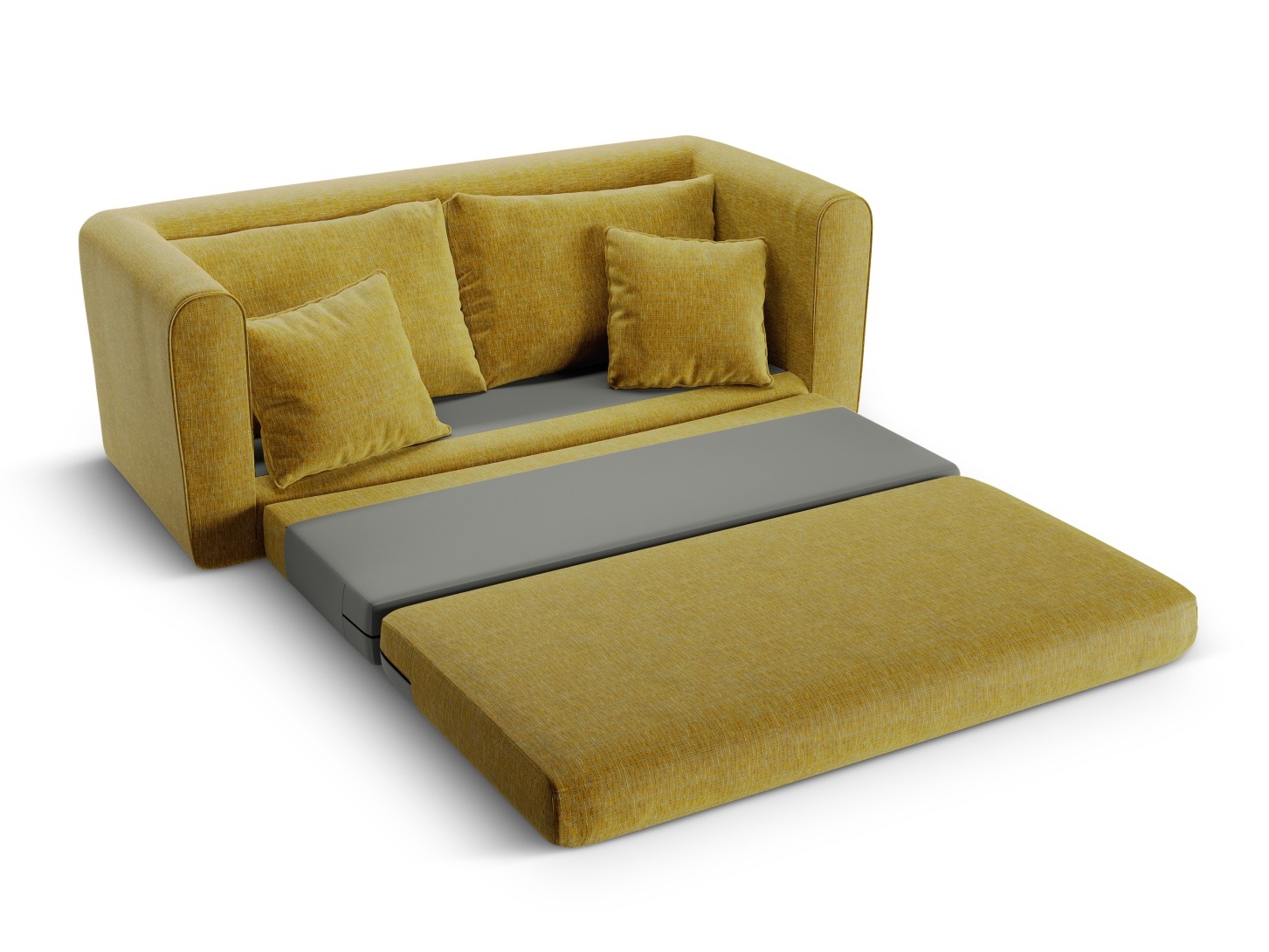 Canapea extensibilă Beckley 101 (Baltimore Mostaza)