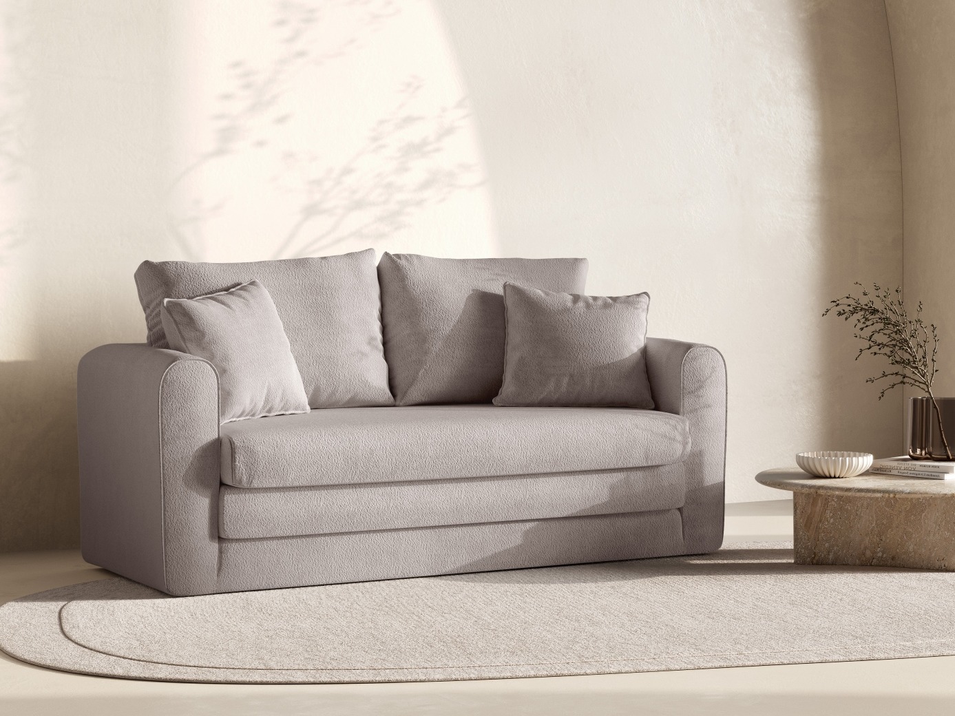 Canapea extensibilă Beckley 101 (Coral 50)