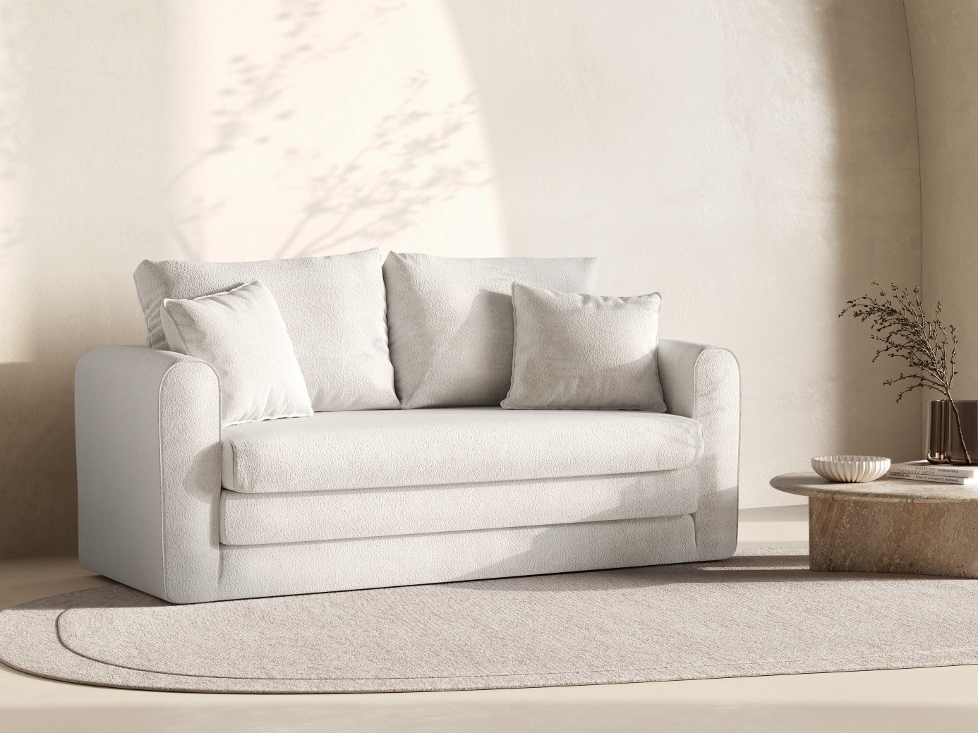 Canapea extensibilă Beckley 101 (Coral 65)