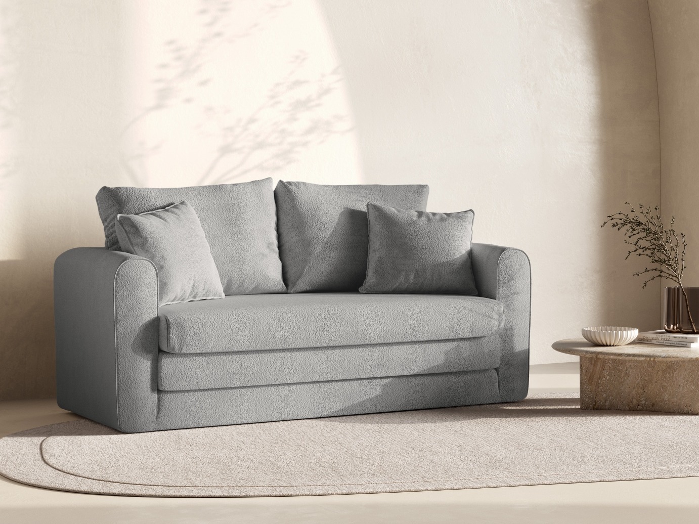 Canapea extensibilă Beckley 101 (Coral 75)