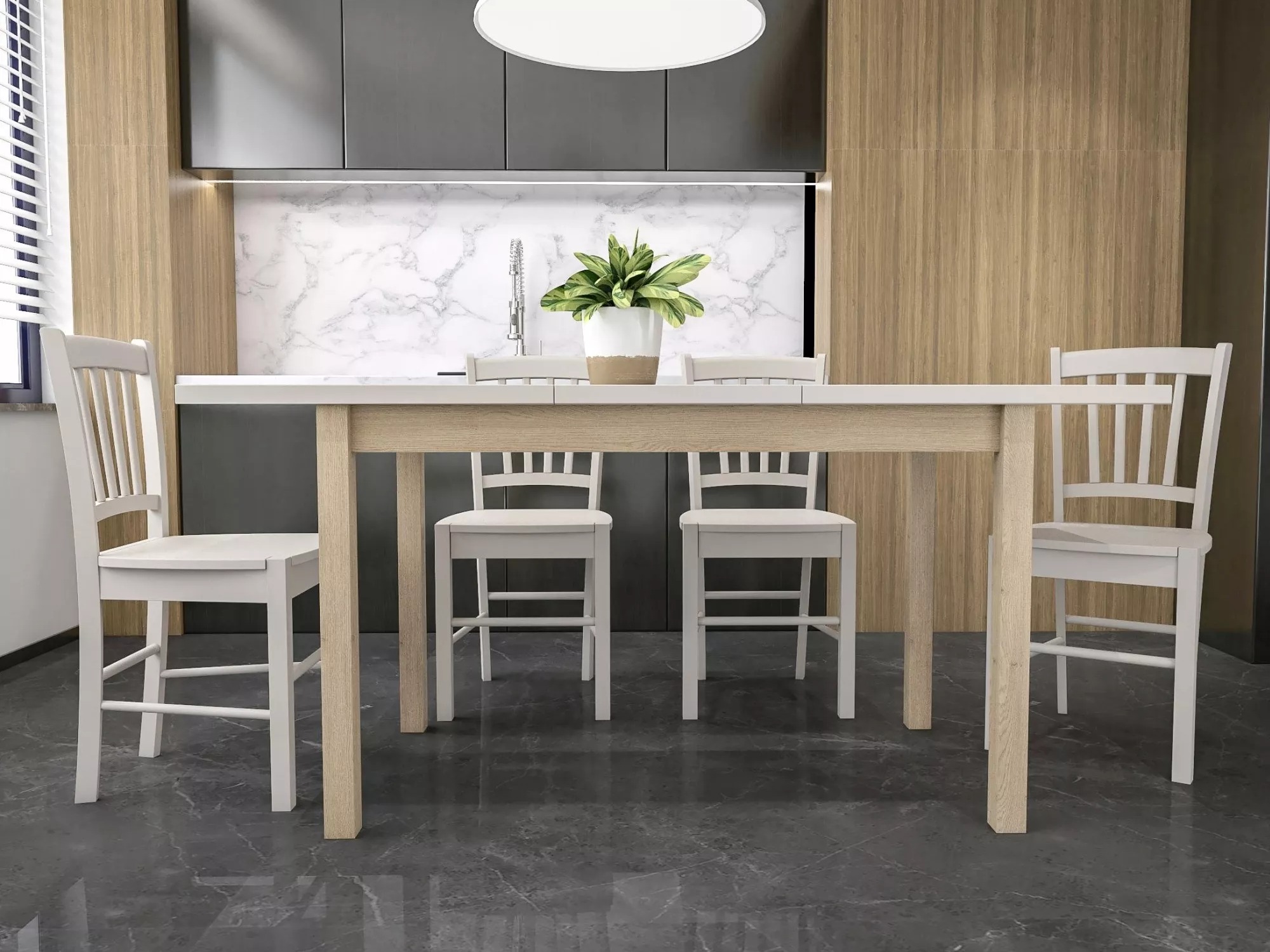 Masă Detroit 781 (Cașmir + Stejar)