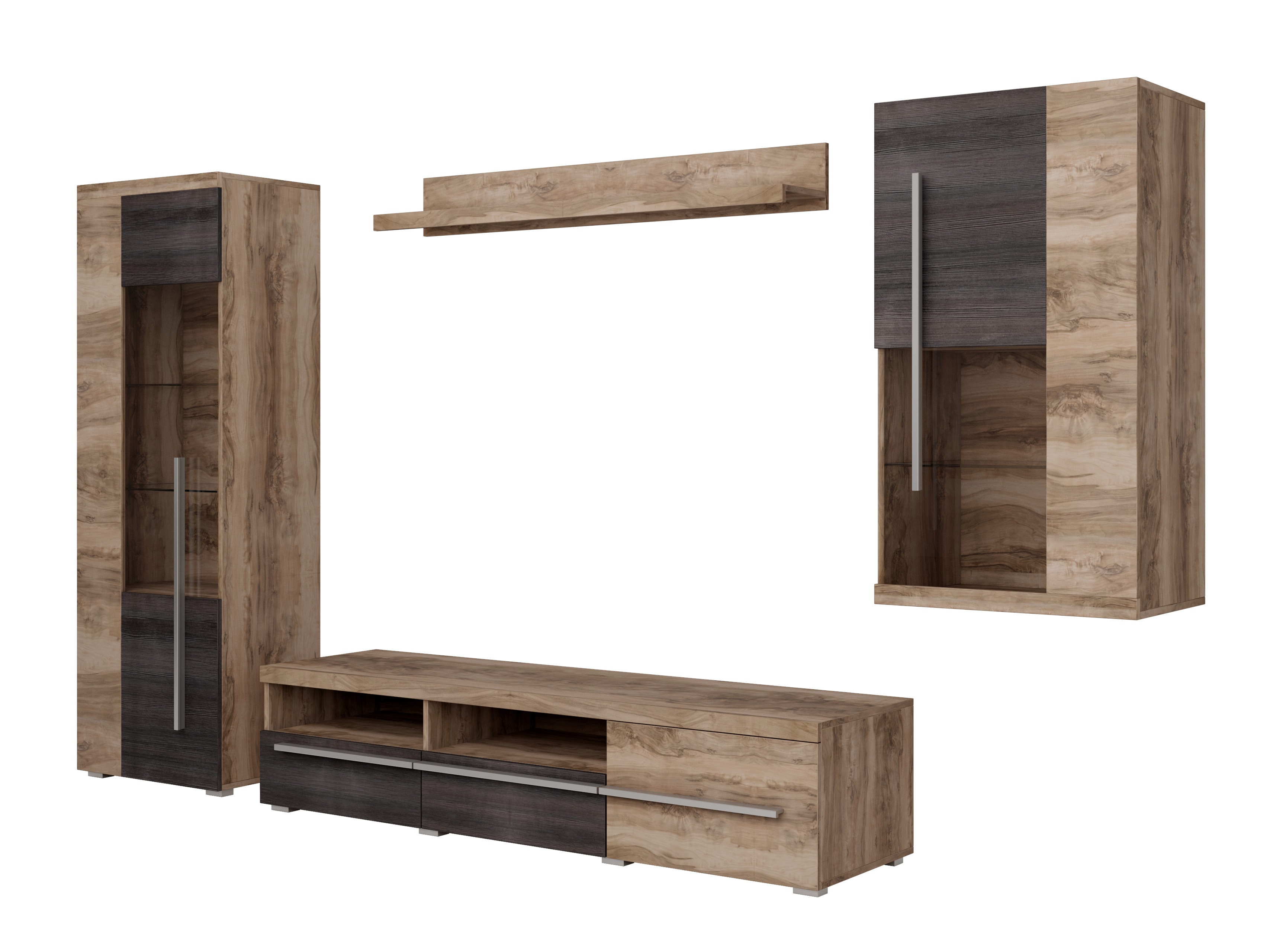 Set de living Sorciro 105 (Nuca + Stejar închis)